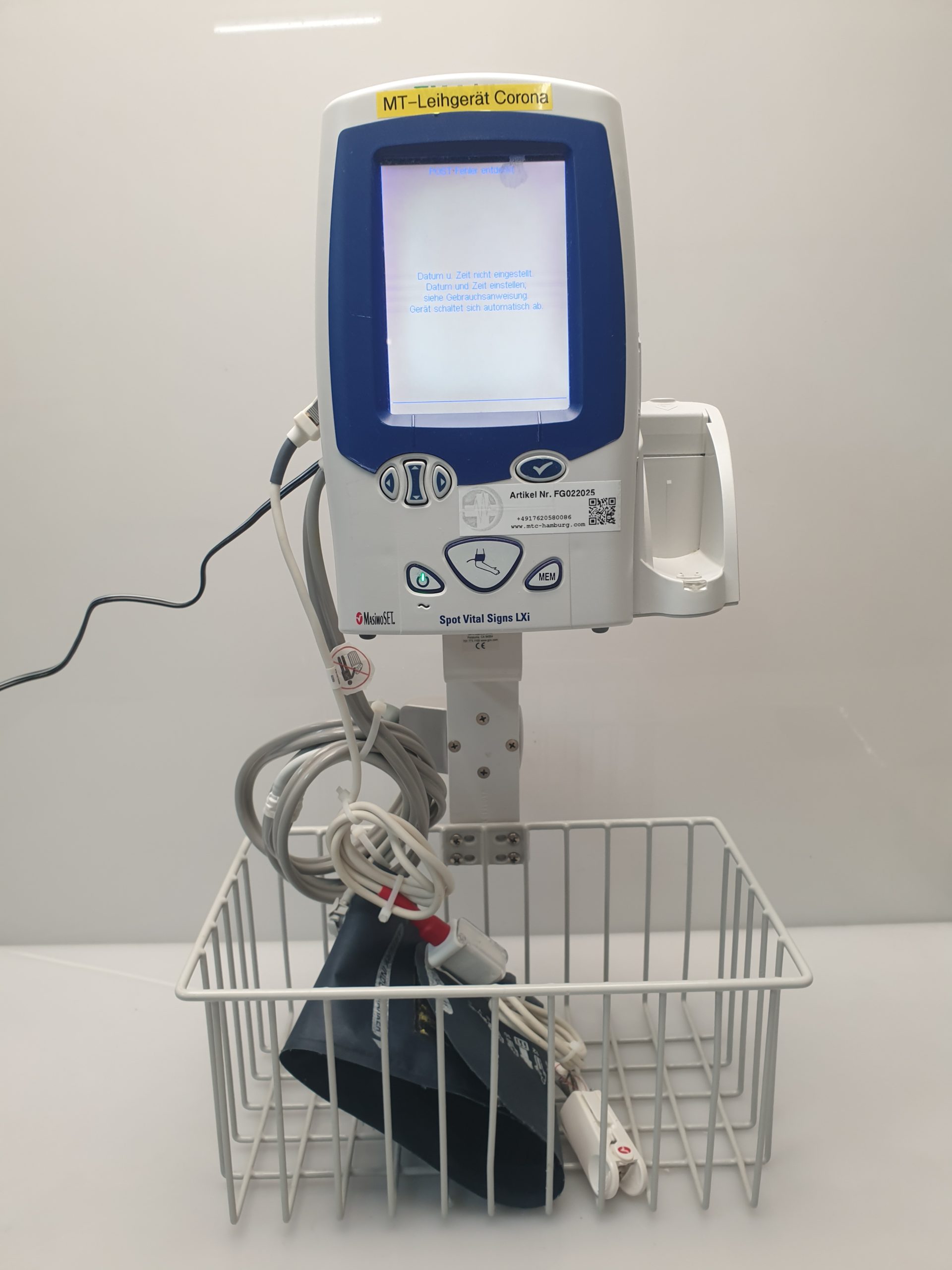 WelchAllyn Spot Vital Signs LXi 45NEO Überwachungsmonitor SpO2 + Blutdruck