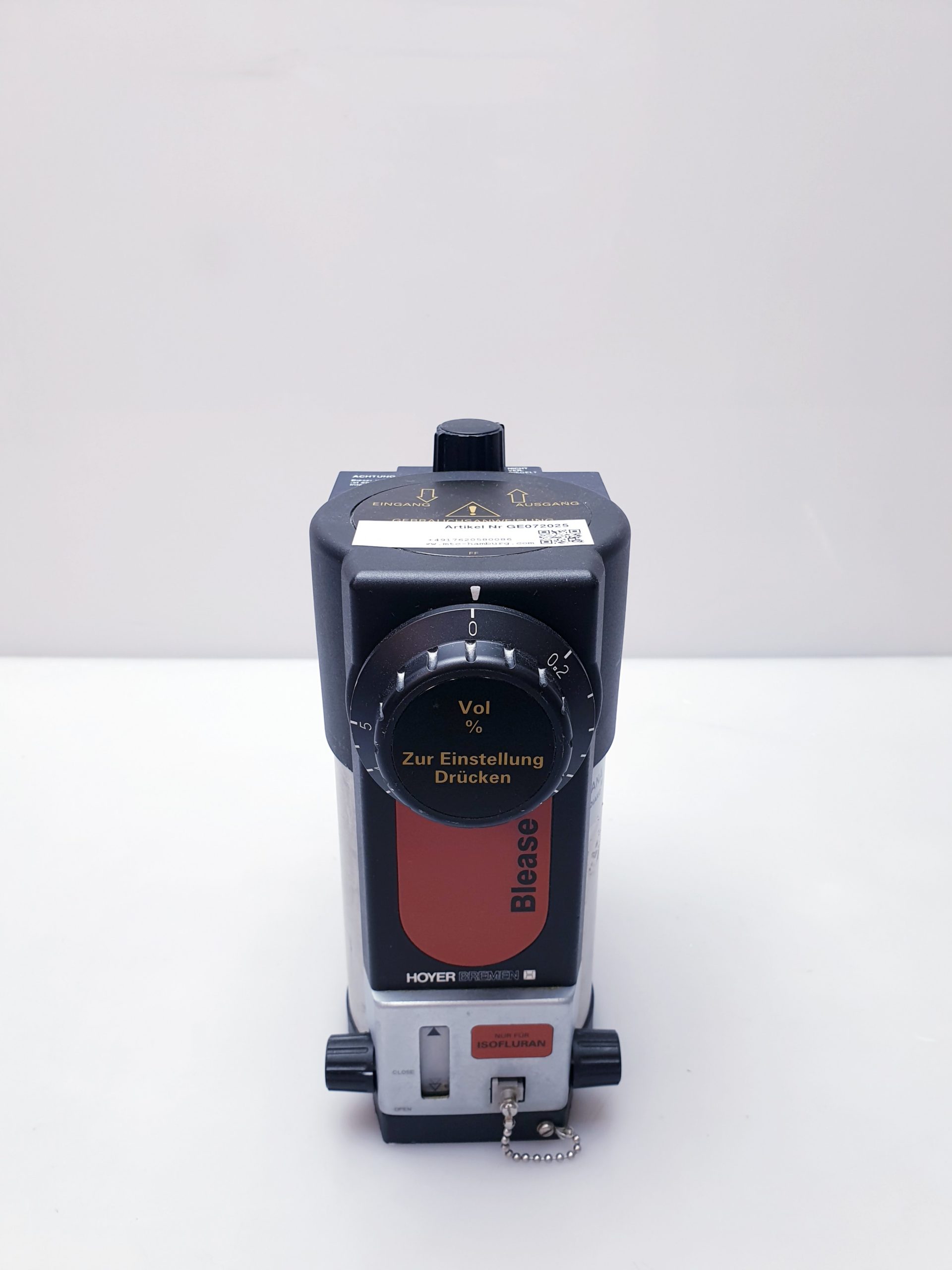 Hoyer Blease Iso Isoflurane – Vapor – Vaporiser