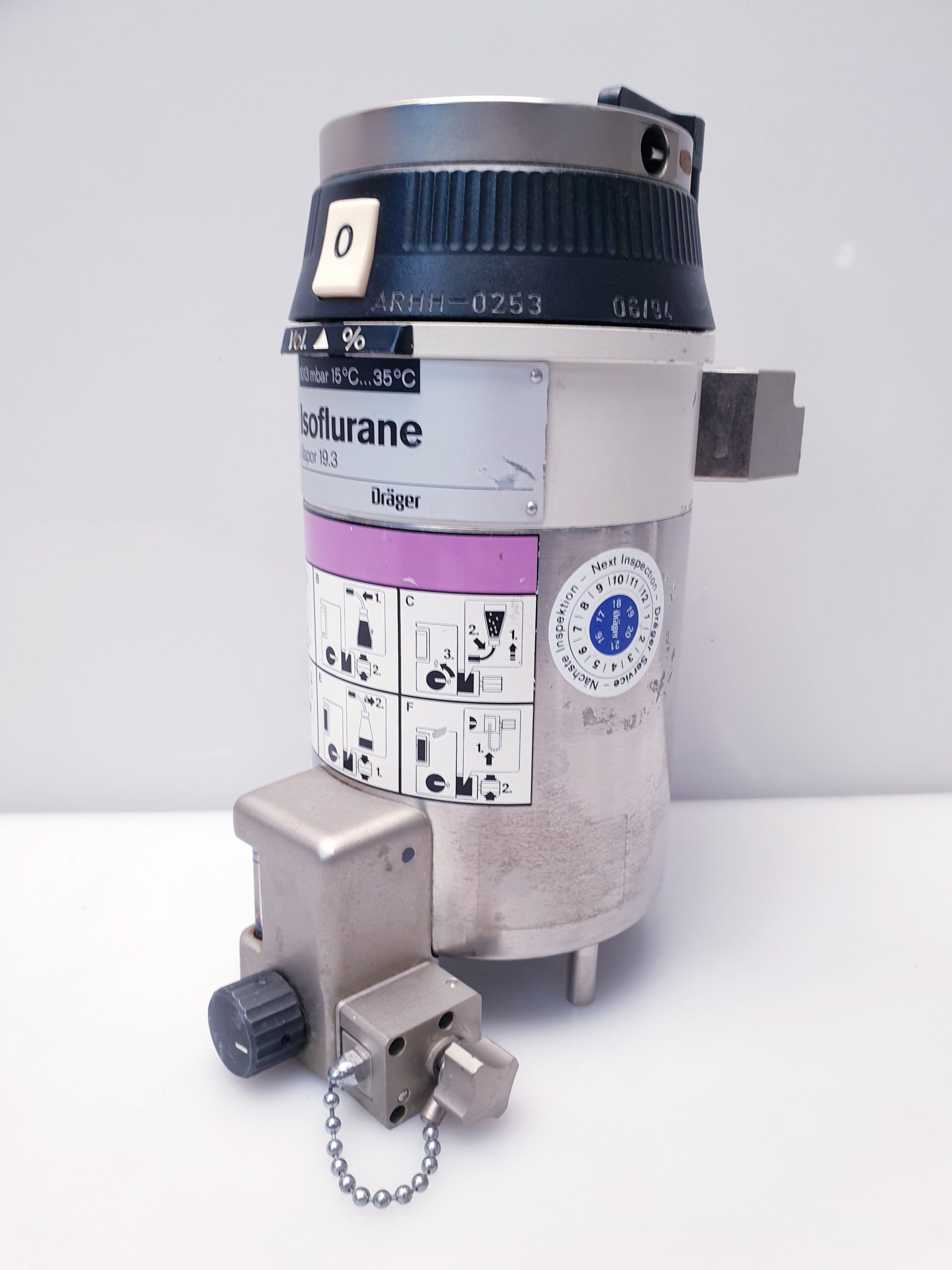 Dräger isoflurane Isofluran 19.3 forane forene Vapor