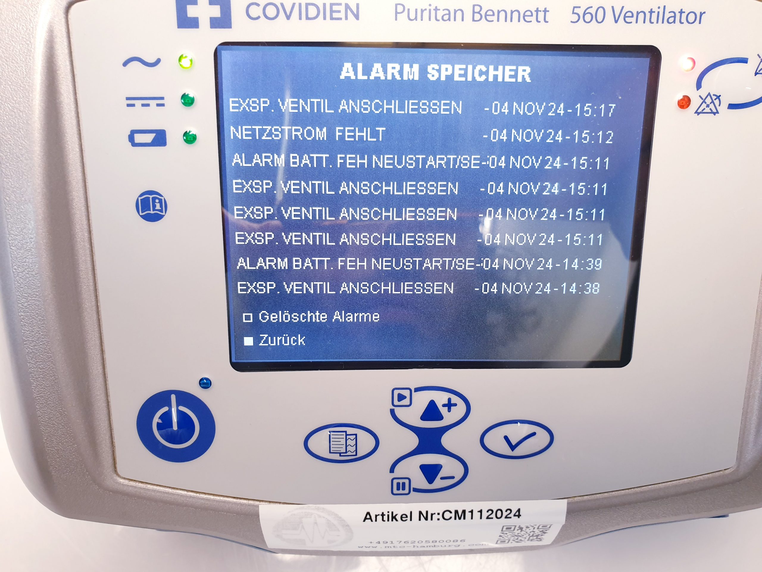 COVIDIEN Puritan Bennett 560