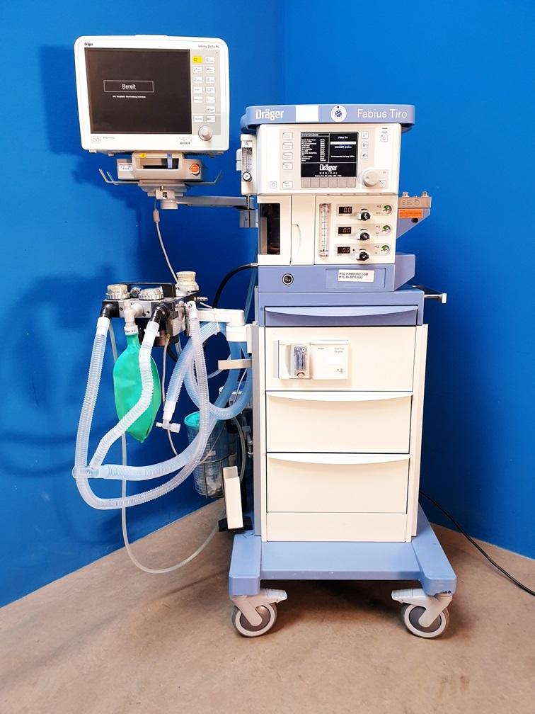 Dräger // Draeger Fabius Tiro SW. 3.32a mit Scio Four Oxi plus + Infinity Delta XL Überwachungsmonitor