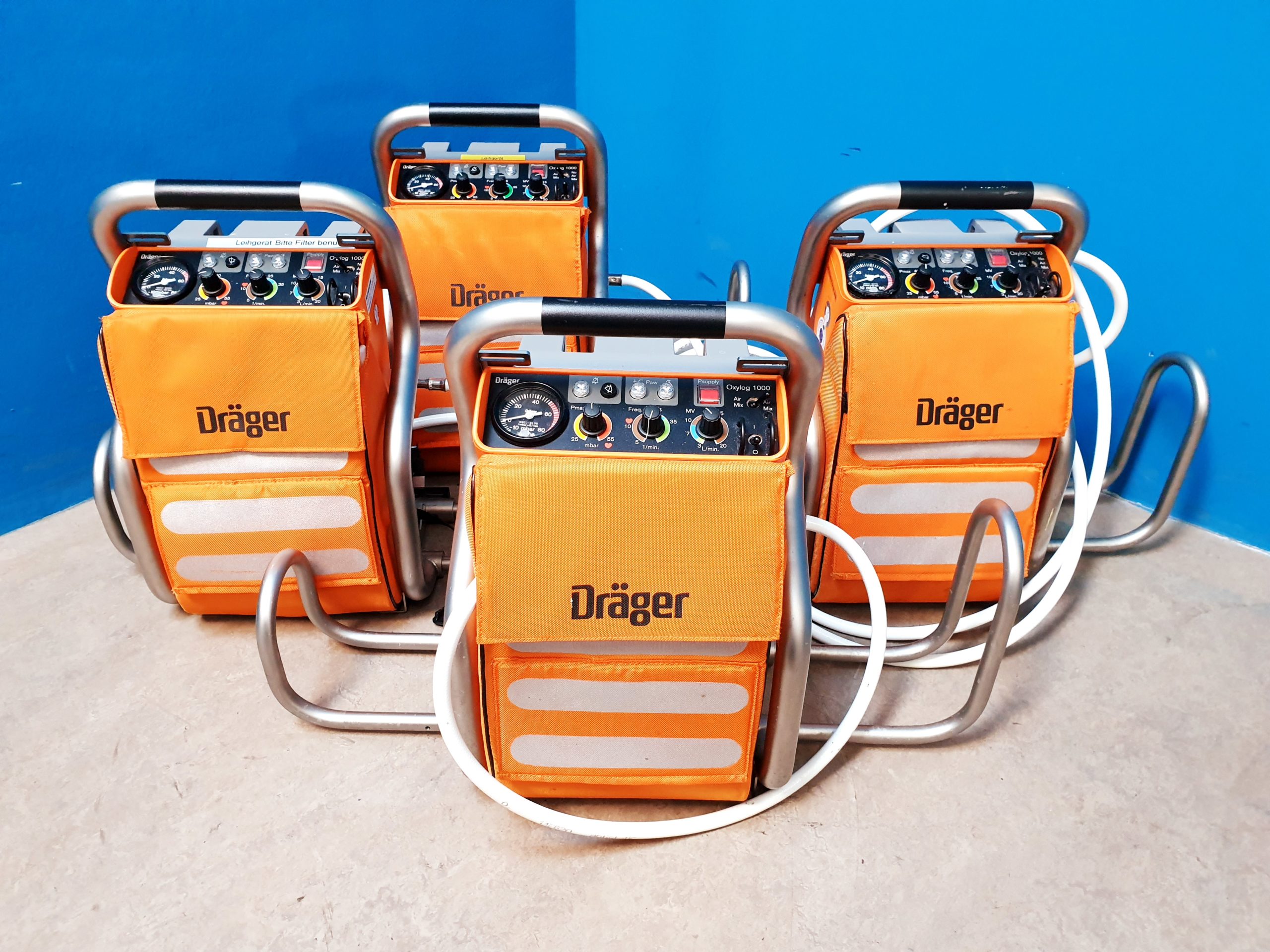 Dräger Draeger Oxylog 1000 – Notfallbeatmungsgerät, zeitgesteuert, volumenkonstant