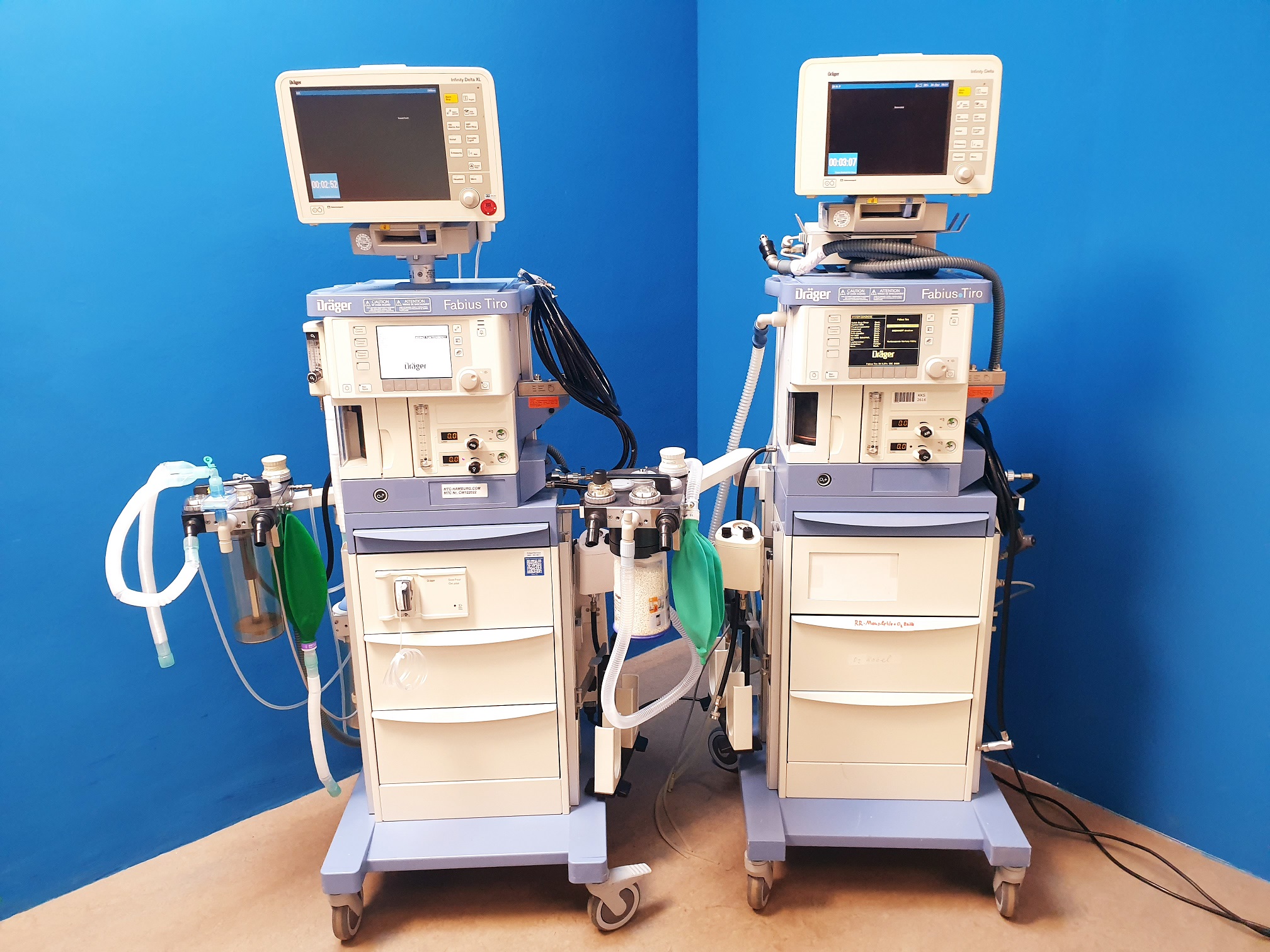 Dräger – Draeger FABIUS TIRO Narkosegerät – Fahrbar DOM 2008