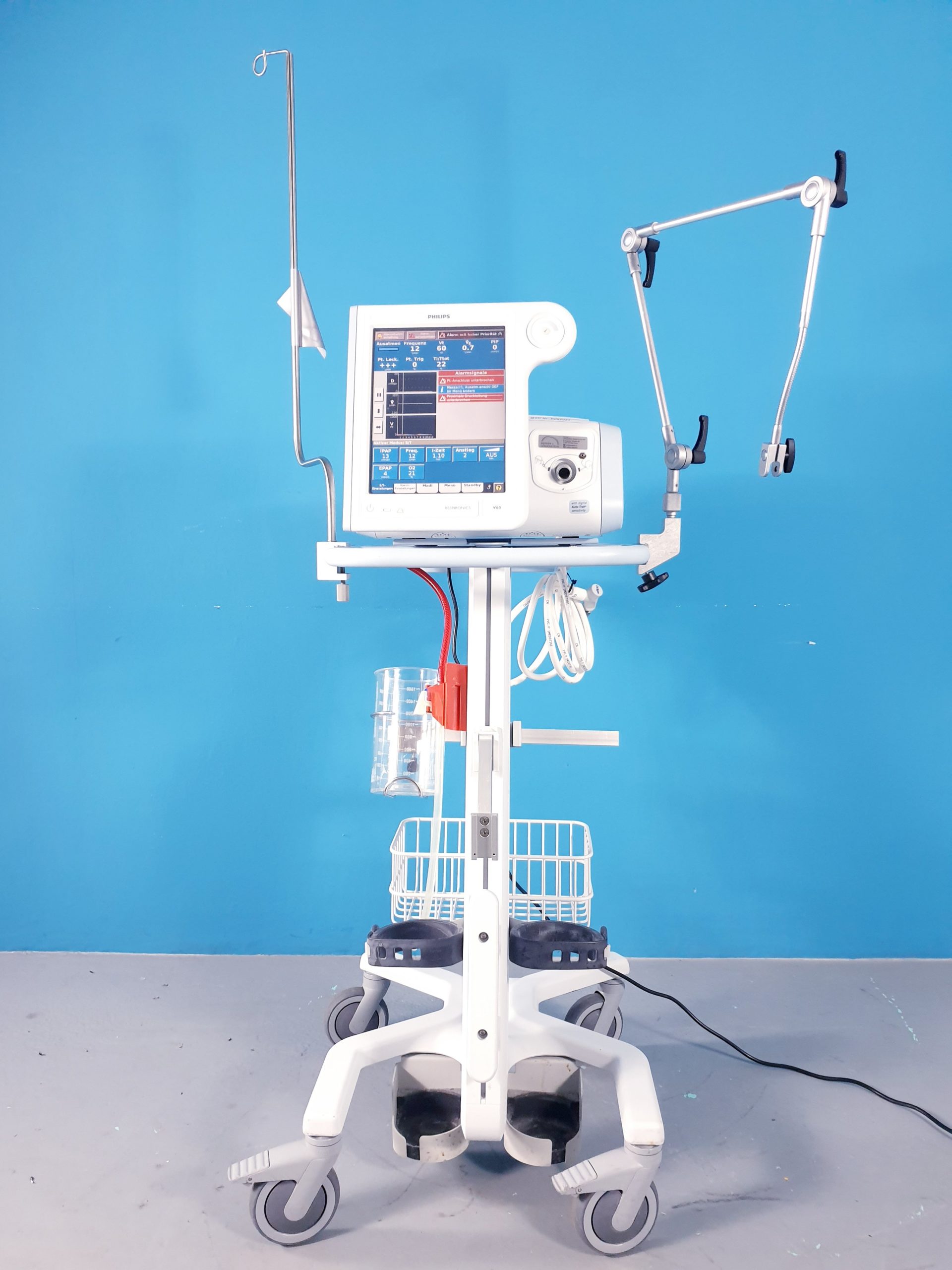 Philips Respironics V60 // V 60 Beatmungsgerät Fahrbar – auf Fahrbarem Gestell