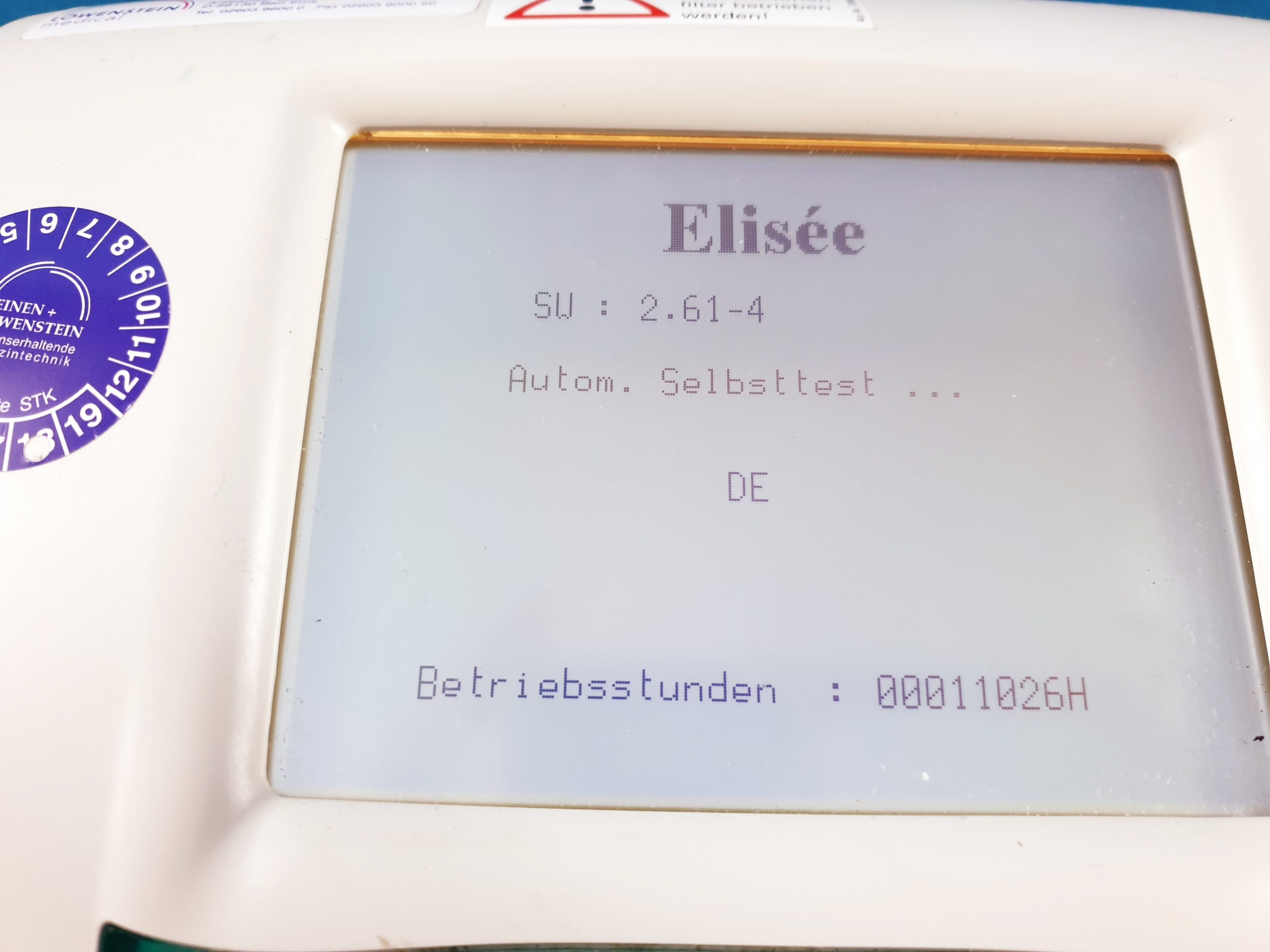 RESMED Elisée 150 Ventilator SW. 2.61-4 + Akku + Ladegerät