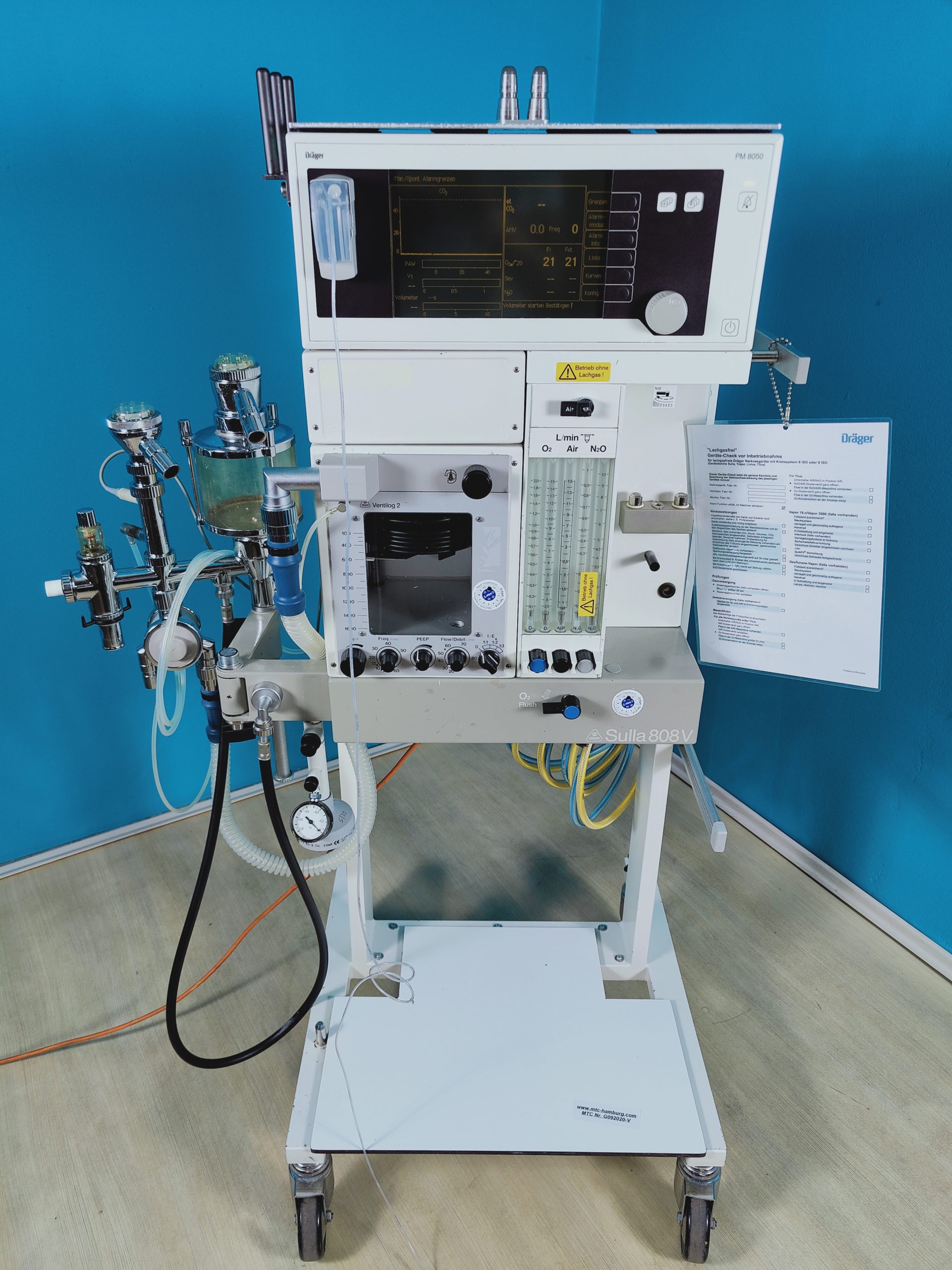 Draeger Sulla 808V // 808 V Iso, Ventilog 2 , PM8050