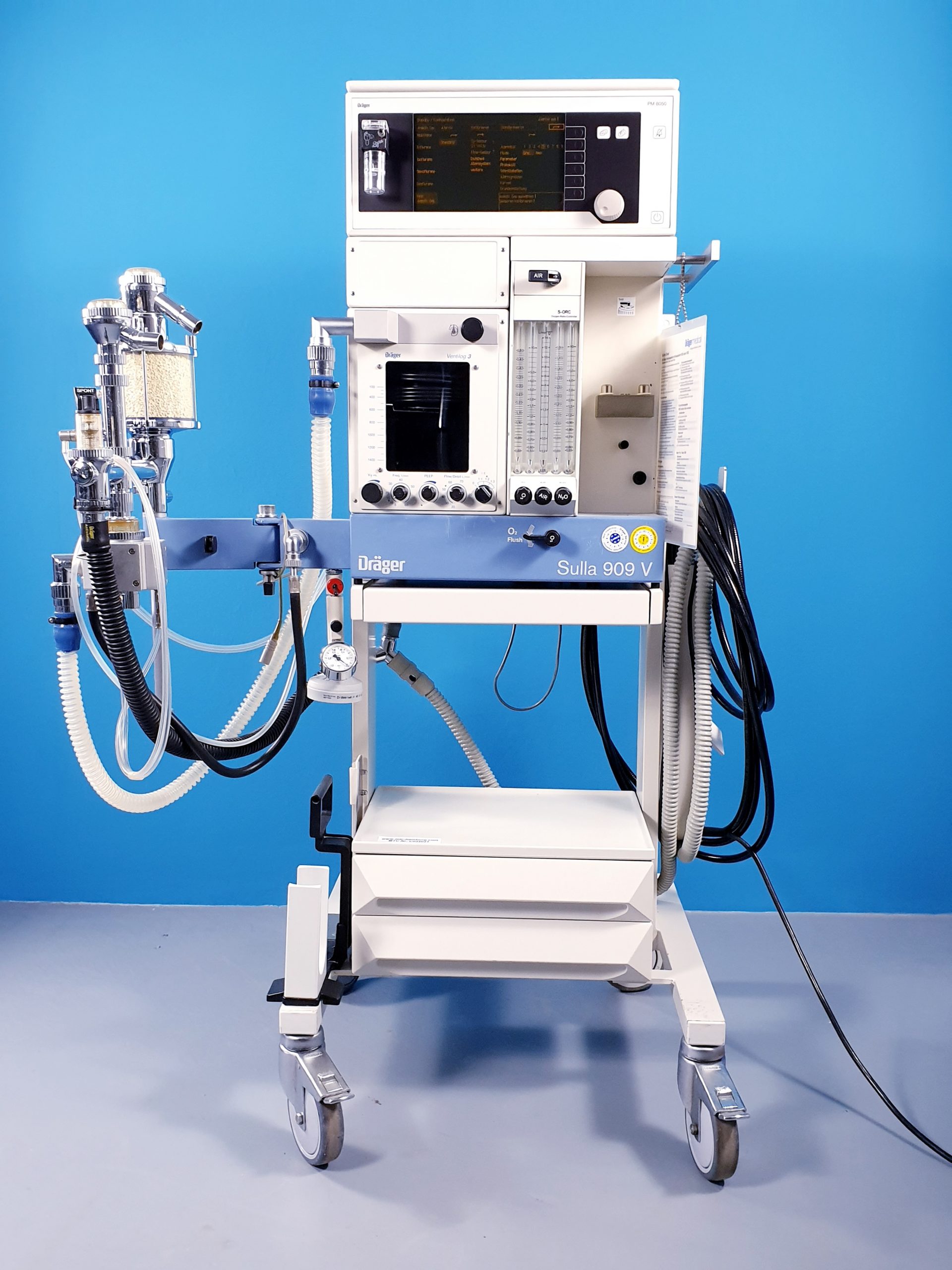 Dräger // Draeger Sulla 909 V, mit PM8050 Monitor, Ventilog 3 ….. Narkosegerät