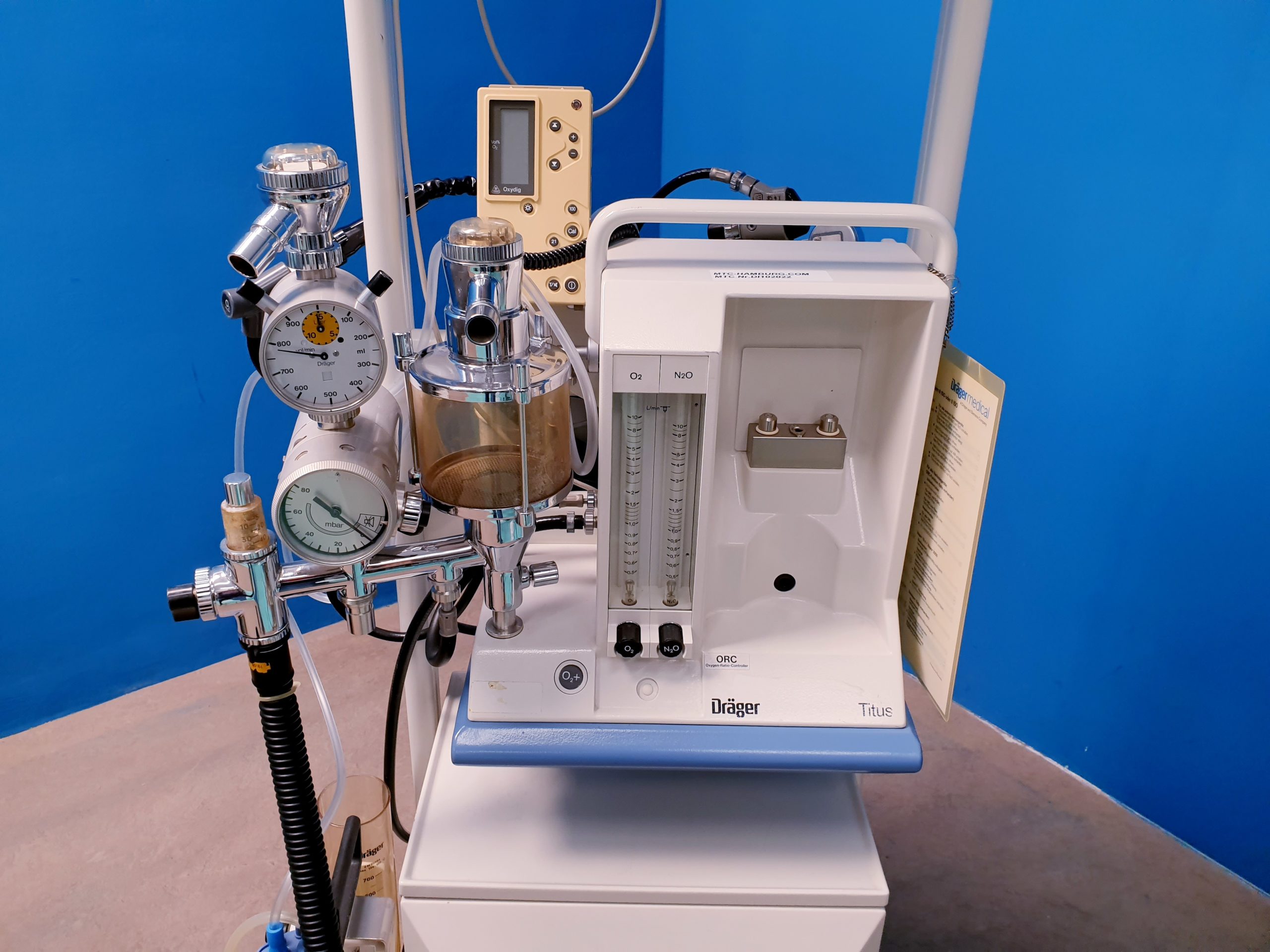 Dräger Drager Titus Narkosegerät ORC Oxygen-Ratio Controller