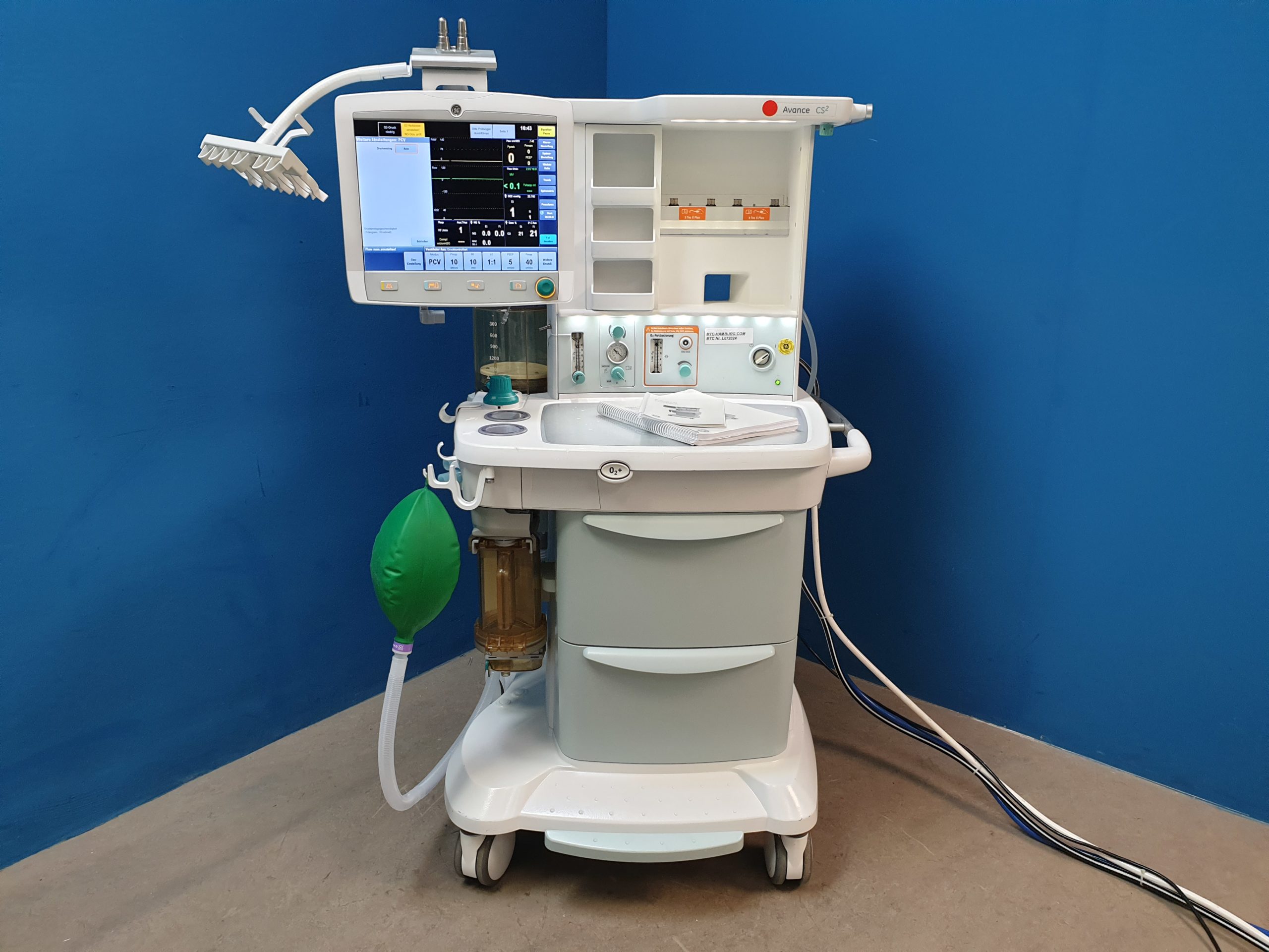 GE Datex Avance CS2 Narkosegerät – + E-sCAiO Modul Anästhesie Maschine — DOM2015