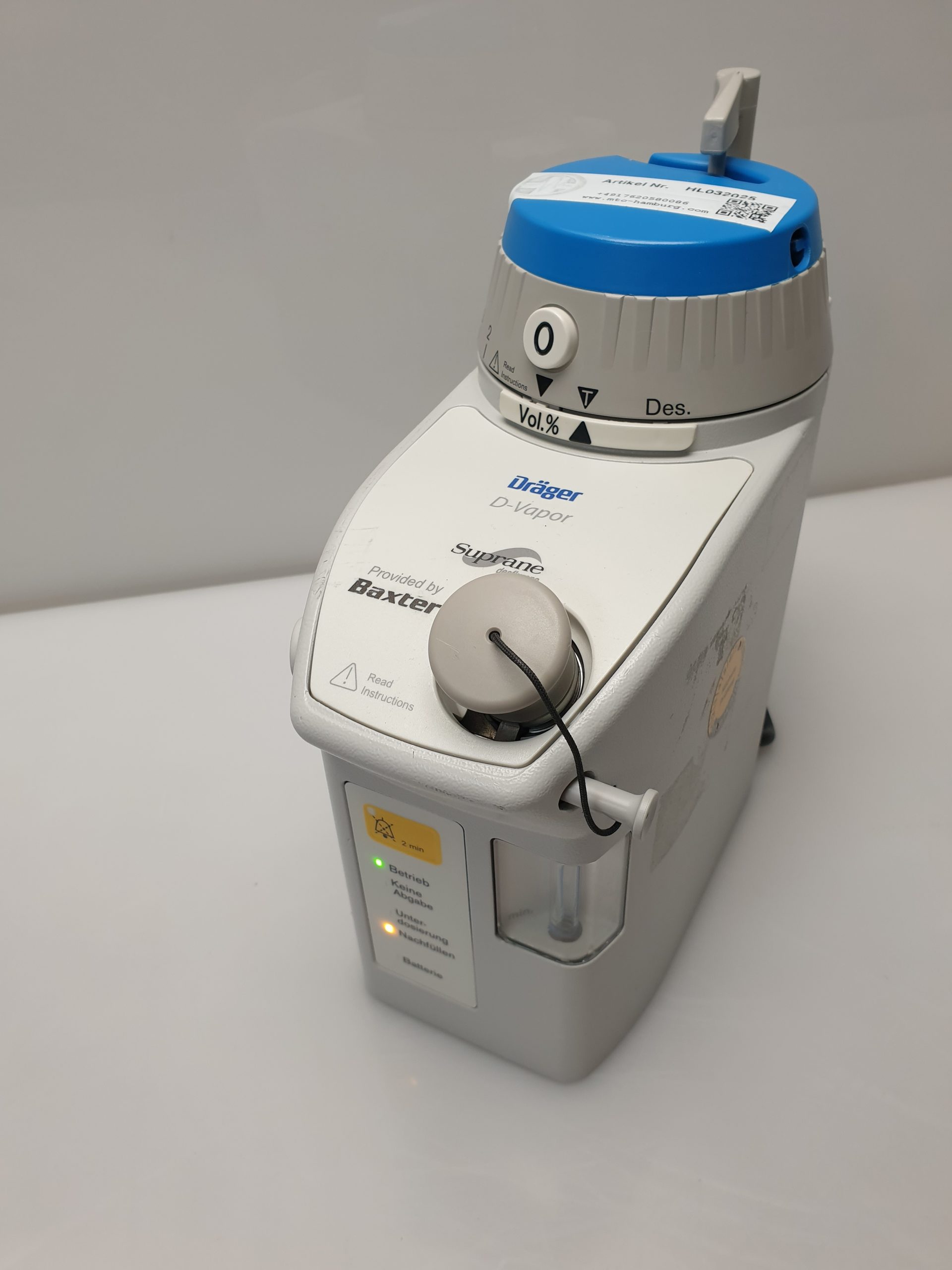 Dräger D vapor suprane desflurane