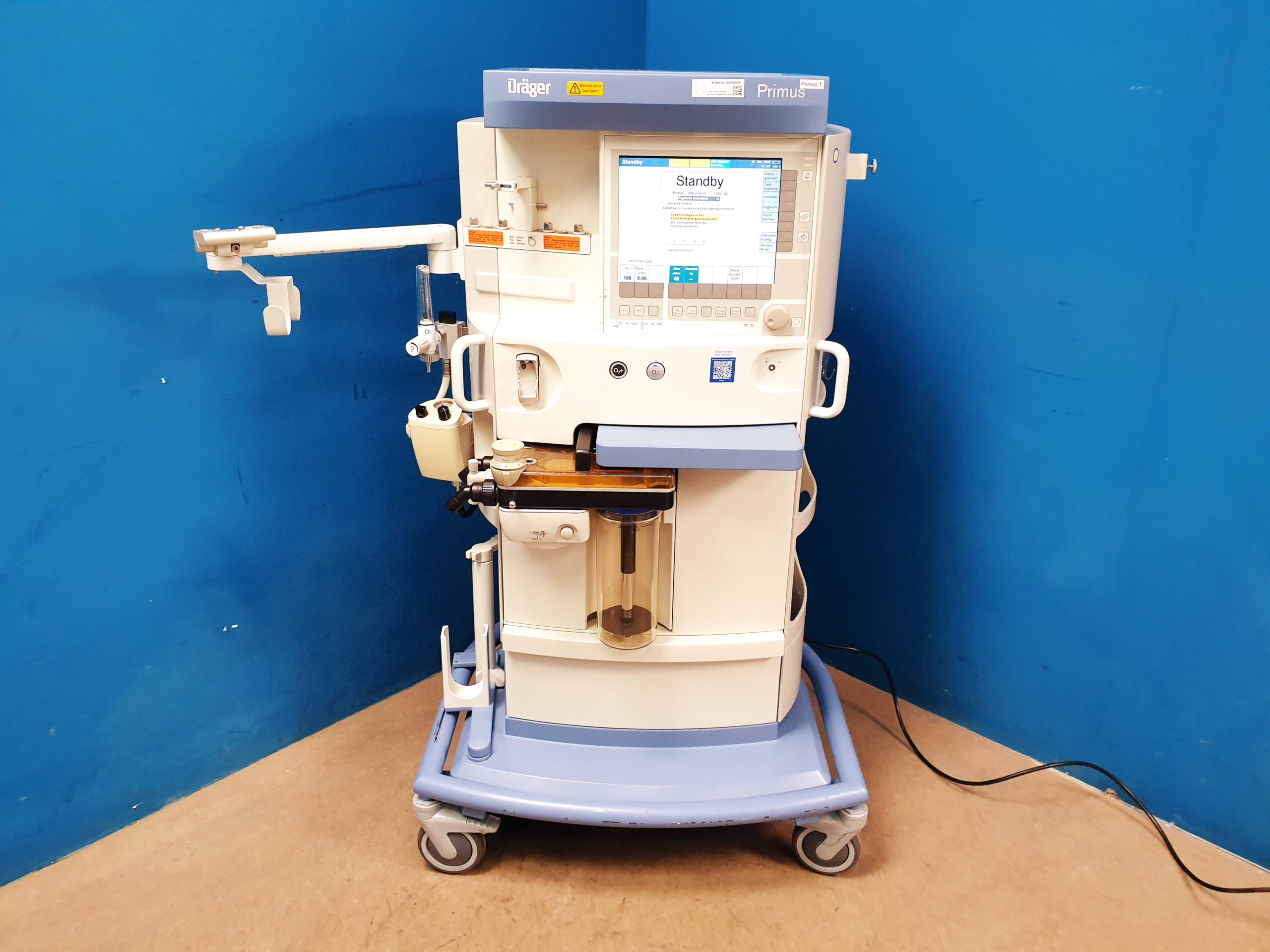 Dräger Primus Narkosegerät Paramagnetische Sauerstoffmessung SW: 4.53.00