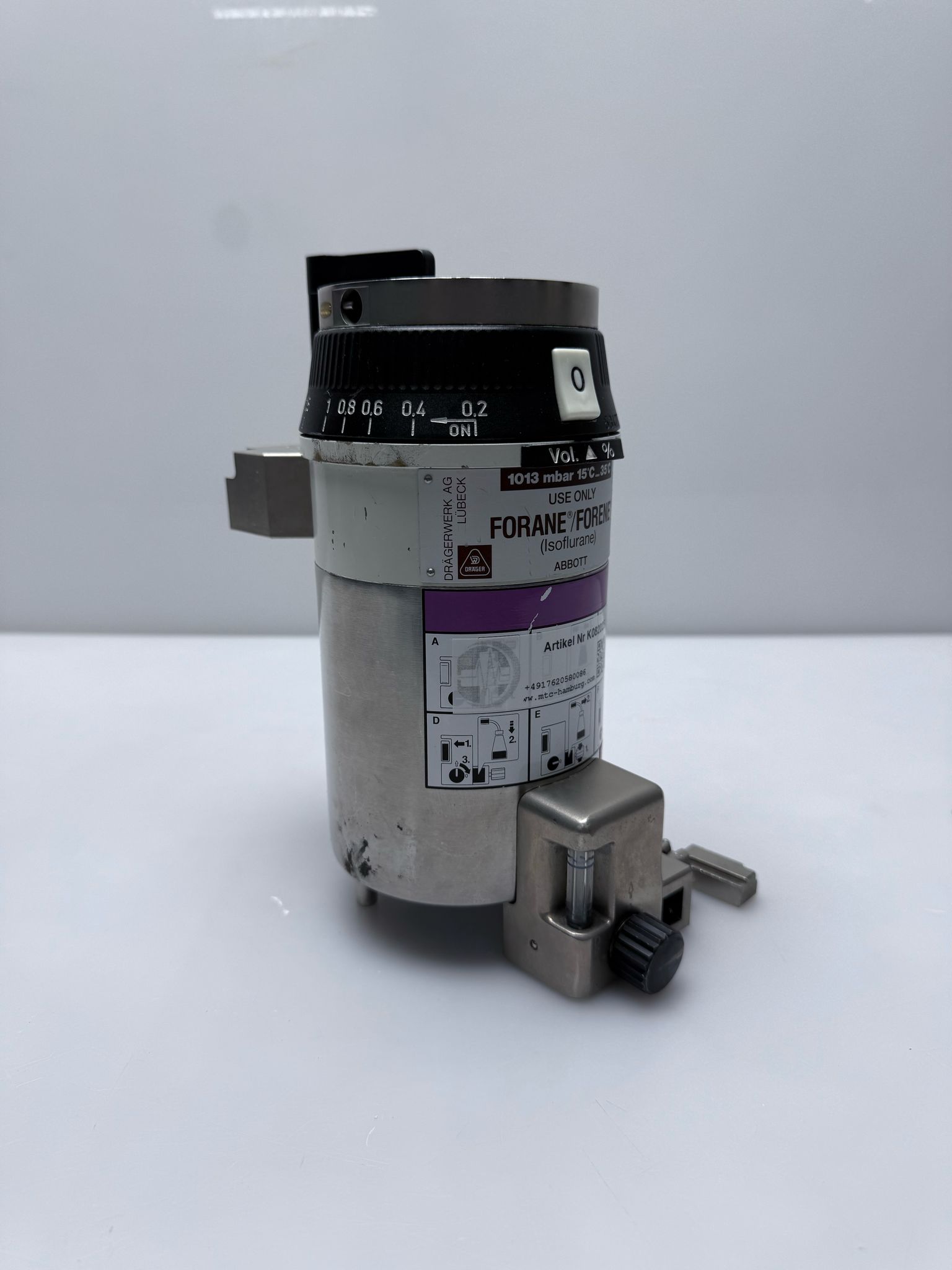 Dräger Draeger Vapor 19.3 für Forene Forane Isoflurane – Isofluran