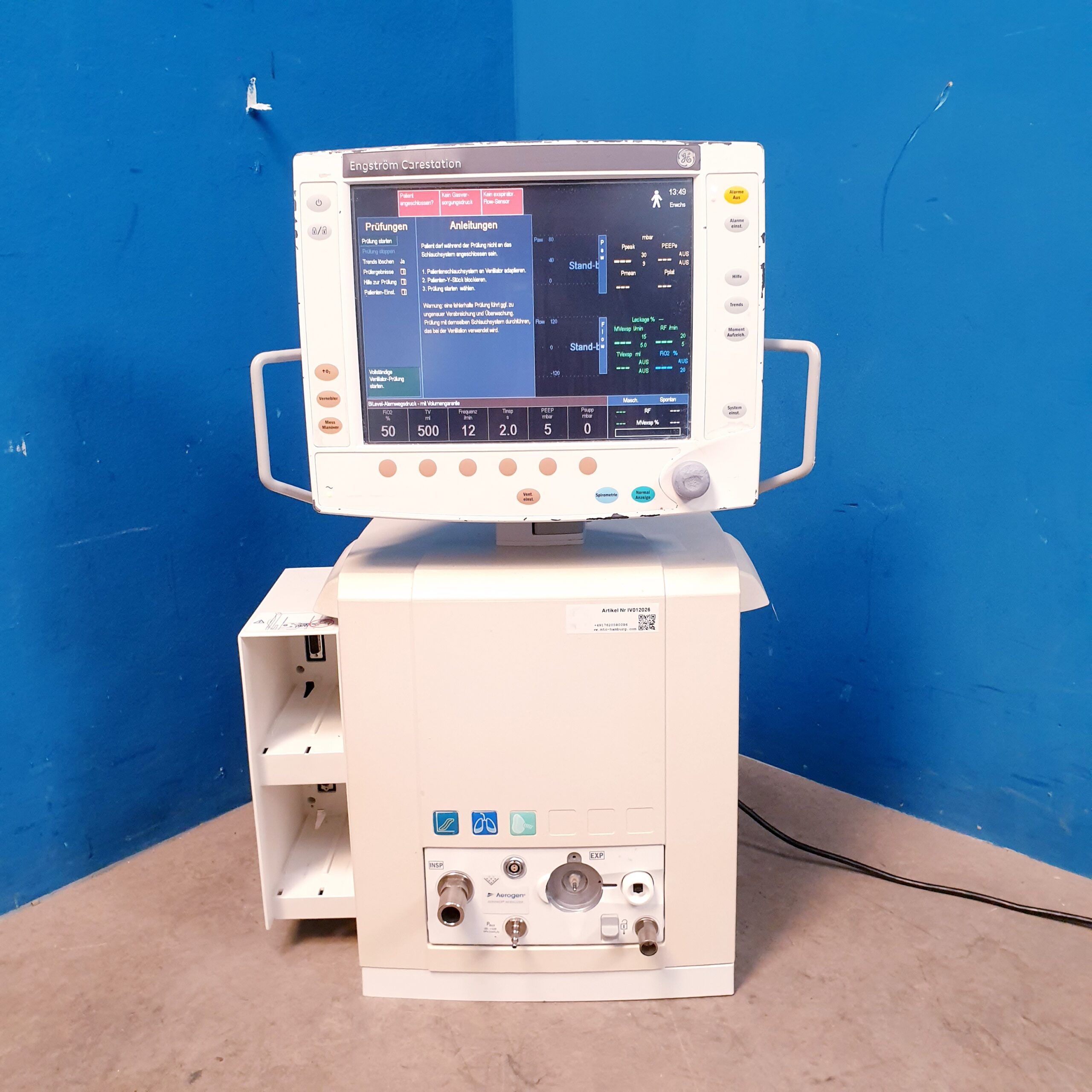 GE Engstrom Carestation Ventilator Beatmungsgerät