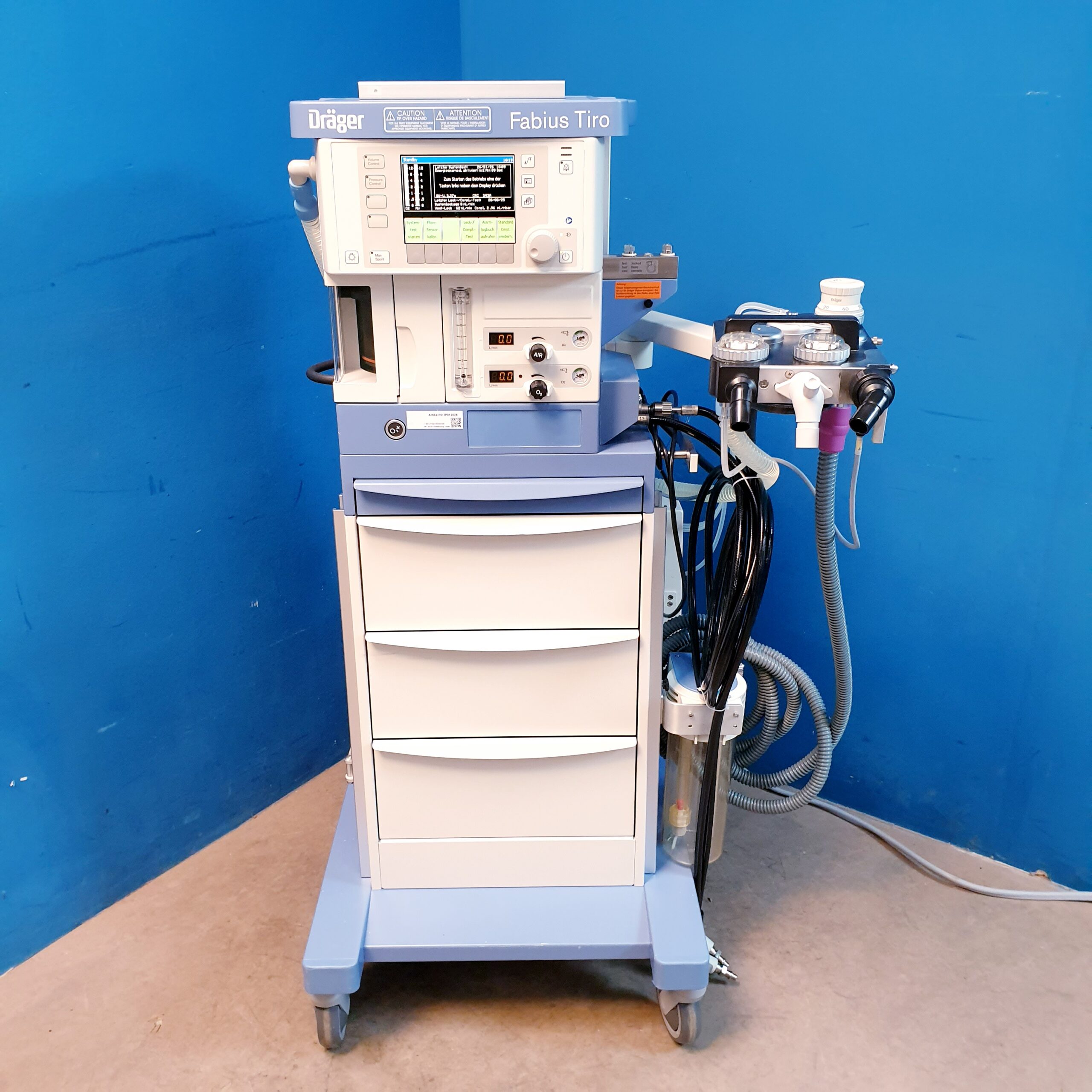 Dräger Fabius Tiro Anesthesia Narkosegerät DOM 2017