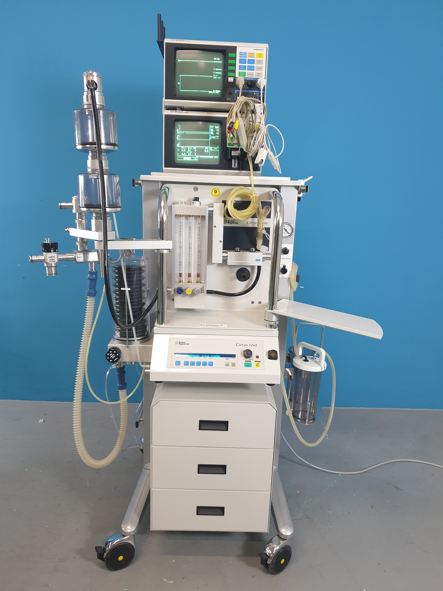 DATEX-OHMEDA Cirrus Trans Vent Anesthesia Machine + Datex Ultima + Datex Cardiocap