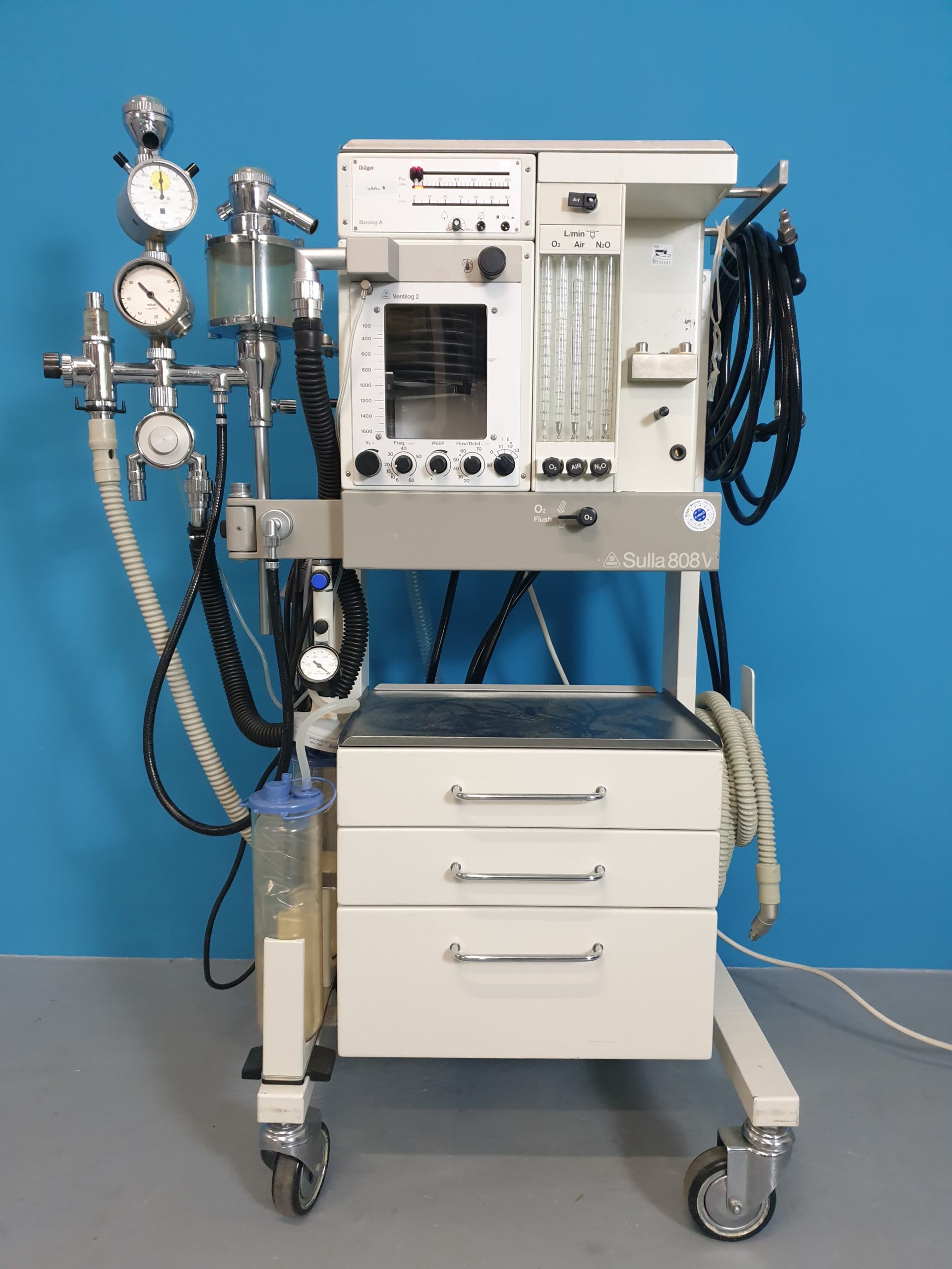 Draeger Sulla 808V 808 V Iso, Ventilog 2 , Kreisteil Barlog A