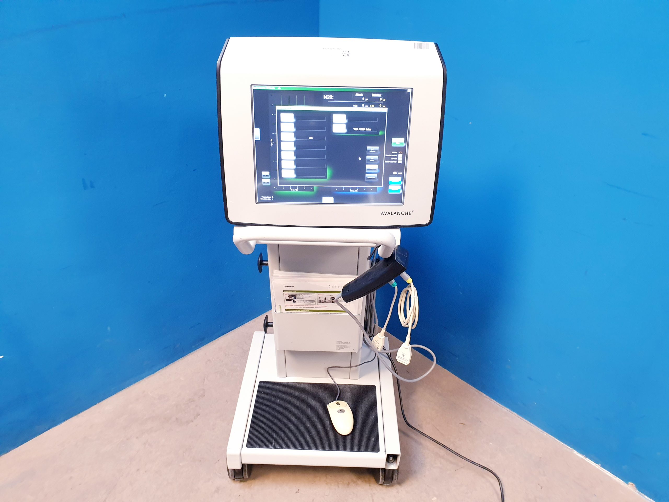 DR. LANGER MEDICAL NERVMONITOR AVALANCHE XT + ZUBEHÖR Diagnoseanzeige