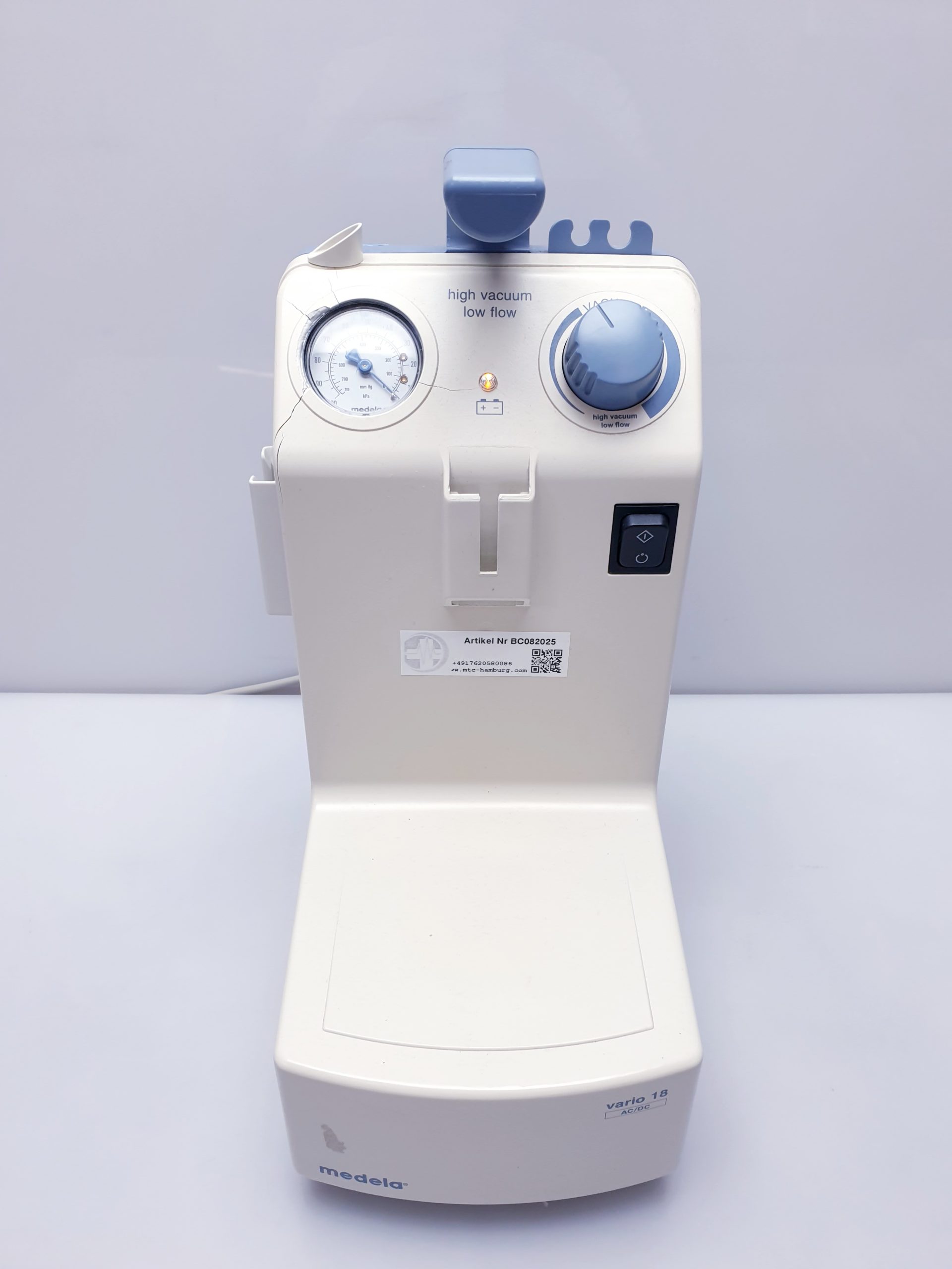 Medela Vario 18 Absauger Defekt – Drehknopf ohne Funktion – macht Gerräusche – defekt