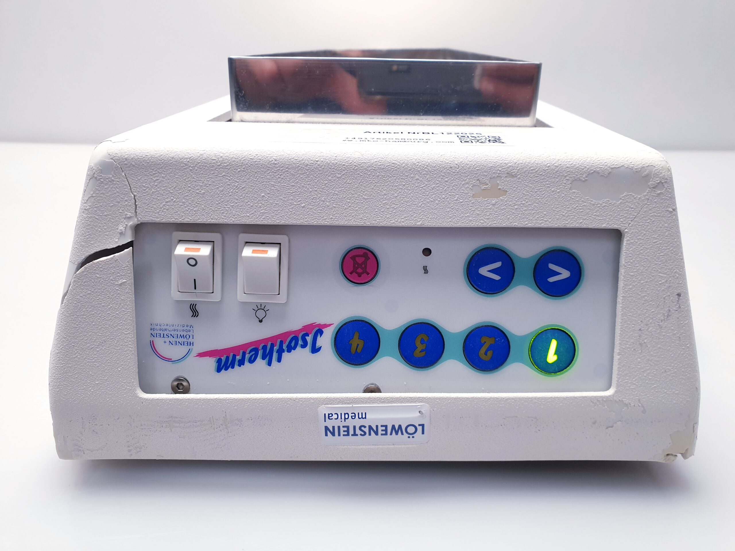 Heinen Löwenstein Isotherm C600-2 Wärmestrahler – Gehäuse beschädigt
