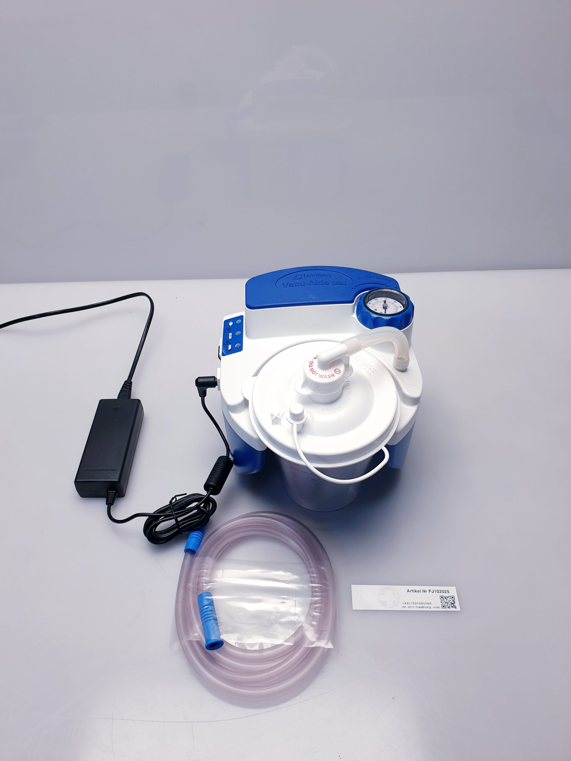 VACUAIDE QSU Absauggerät mit Akku, EW-Behälter 7314P-NE Absaugpumpe