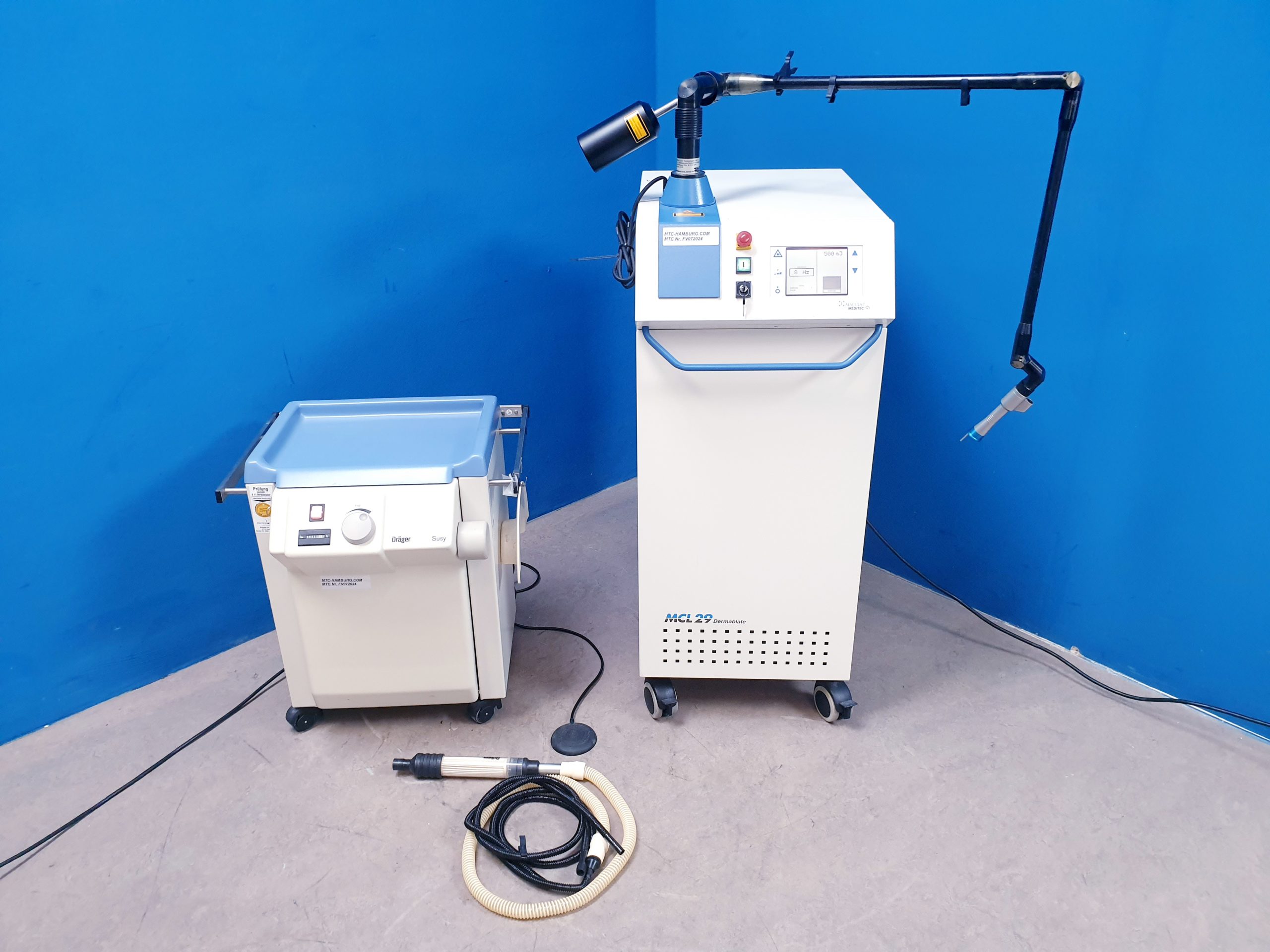 Aesculap MEDITEC MCL 29 Dermablate + Draeger Susy