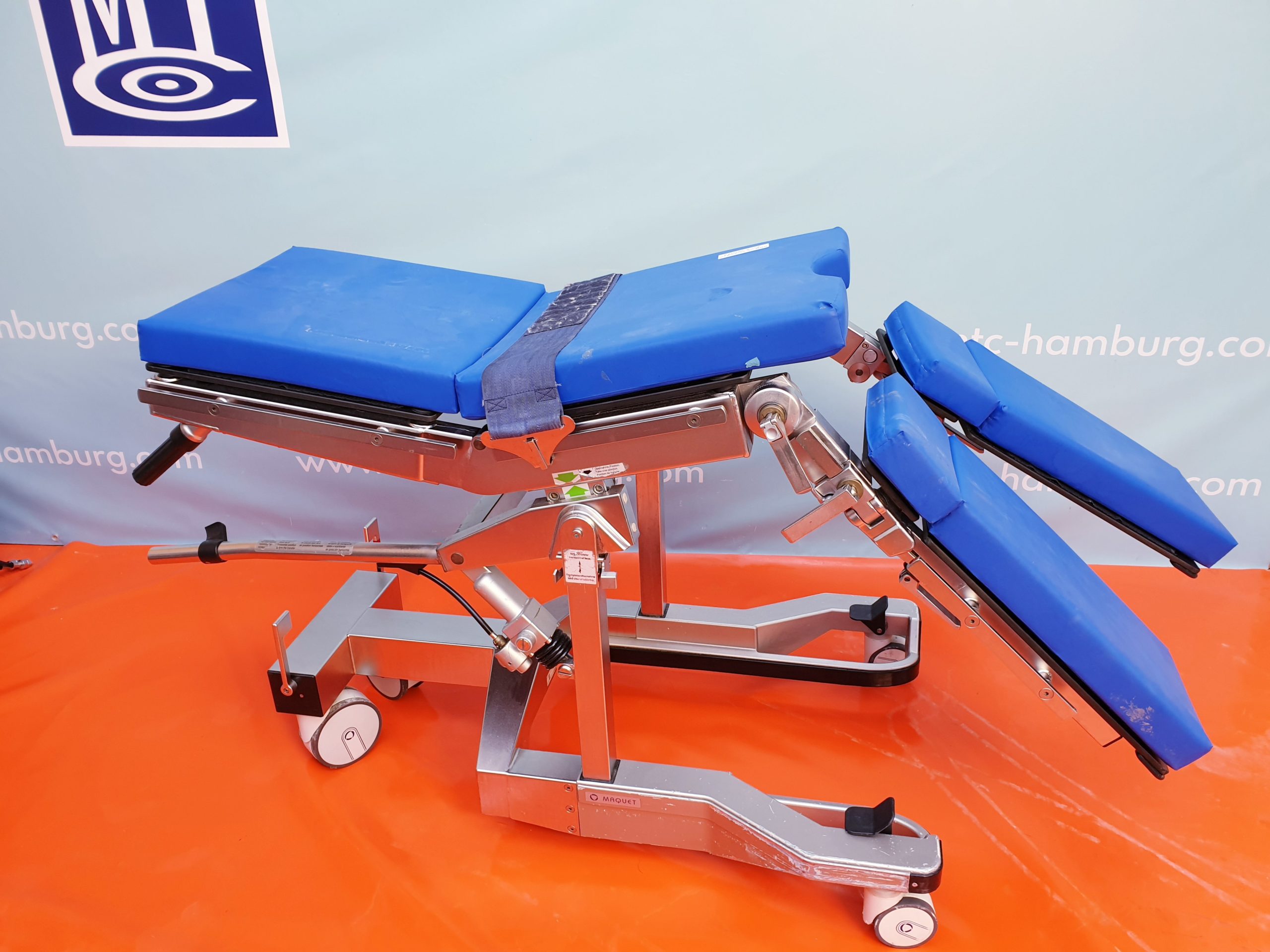 Maquet 1140.61C0 Lafette Transport Operationstisch OP Tisch mit 1150.10A0 Tischplatte