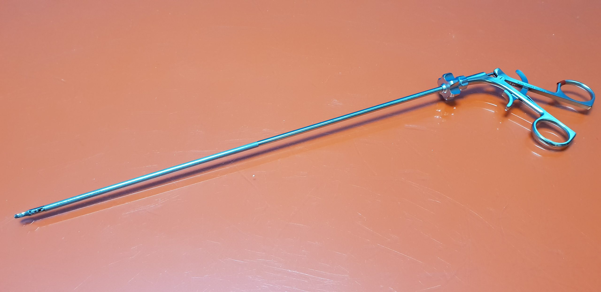 Storz 30526 + 30512 + 30419 Grasping Rotating Ratcheting Forcep