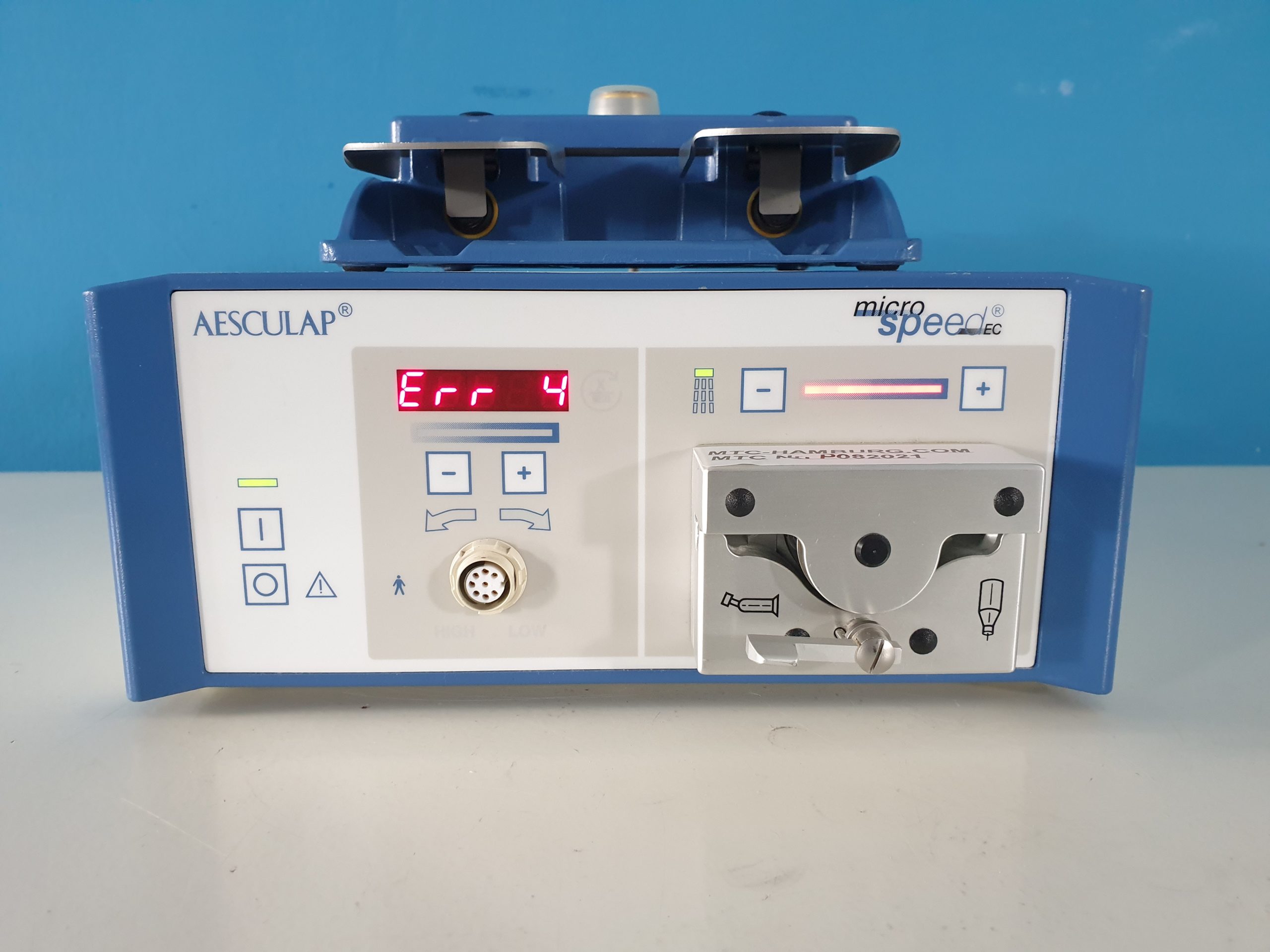 Aesculap GD 650 Micro Speed EC Surgical Drill Surgery + Footswitch GD 660 — Pump Motor Unit