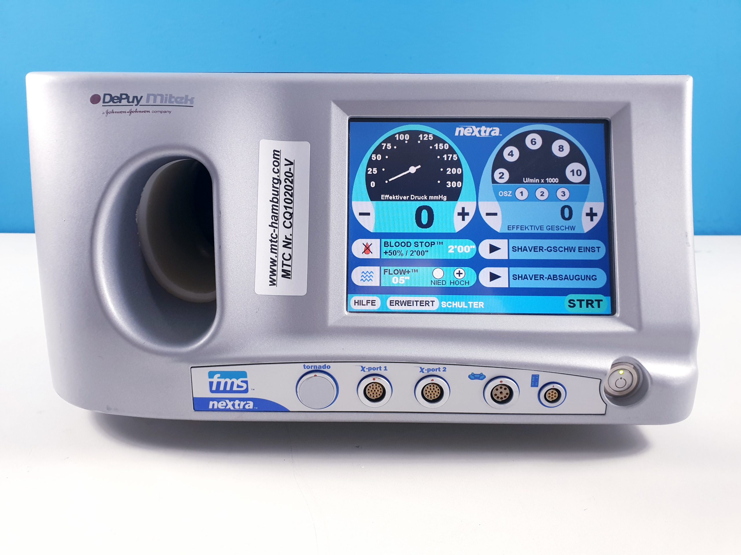 DEPUY MITEK FMS NEXTRA TOUCHSCREEN ATHROSCOPIC SHAVER PUMP SYSTEM GENERATOR