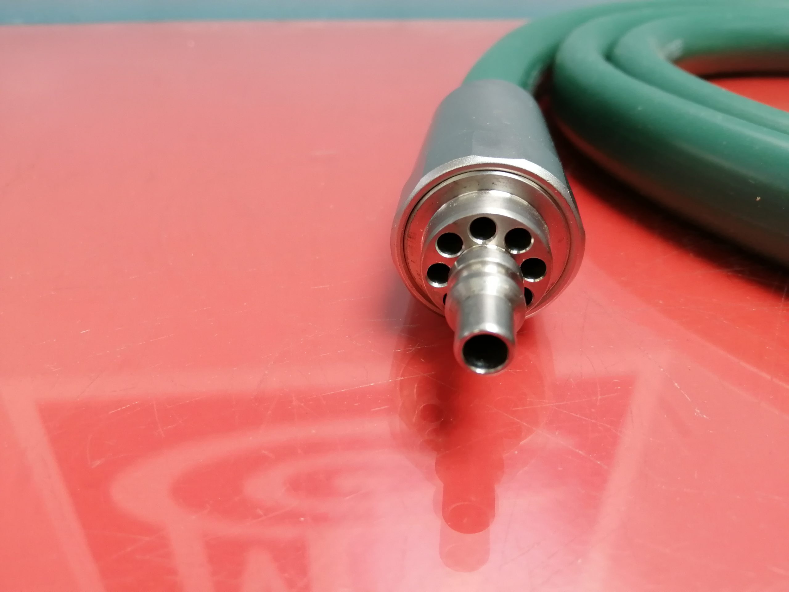 2 x SODEM Geneva Howmedica Extra-Drive pneumatic handpiece 82021 + Pneumatik Schlauch thumbnail 3
