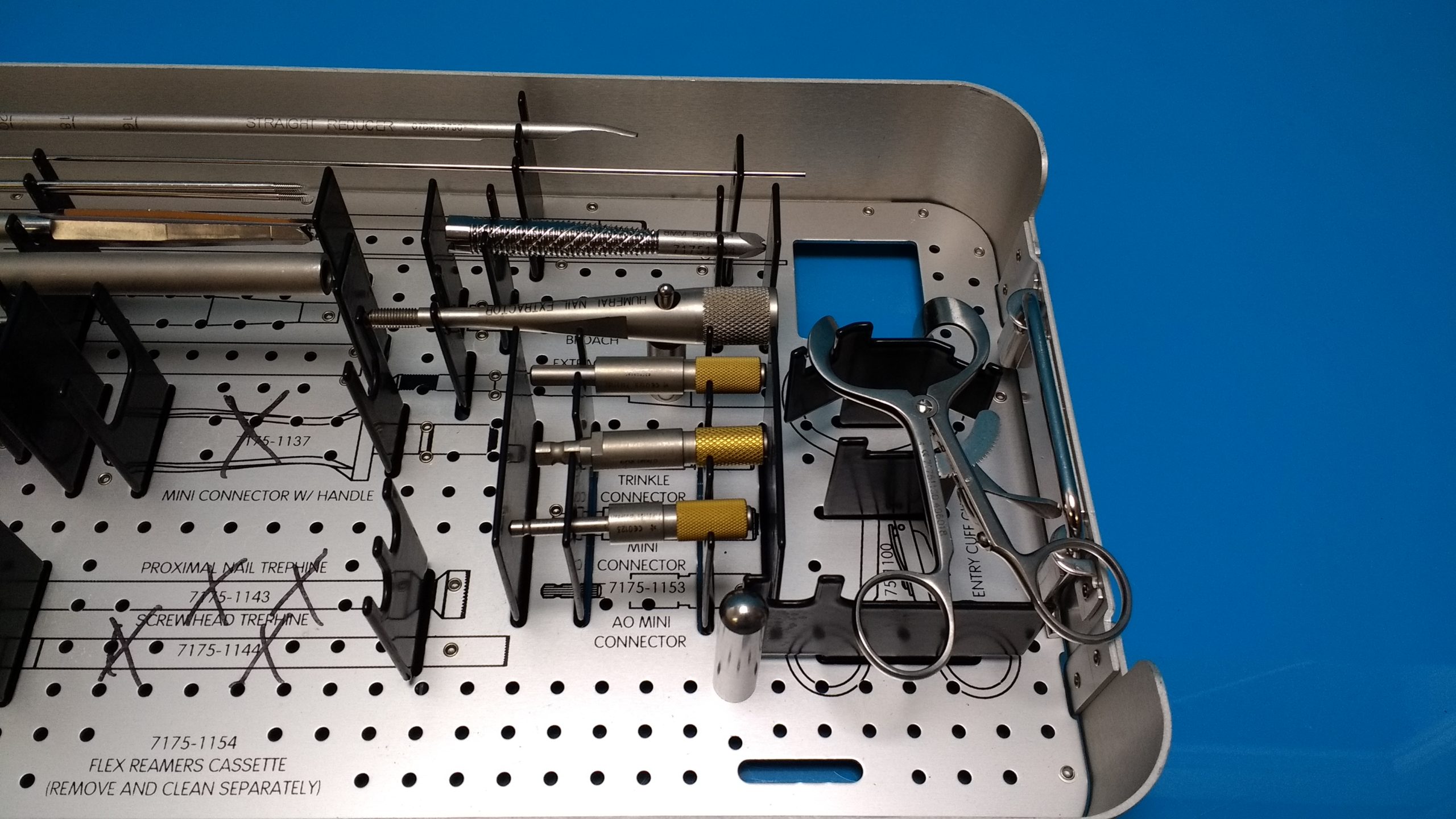 TRIGEN HUMERAL NAIL // TOP INSTRUMENT TRAY 7175-1151