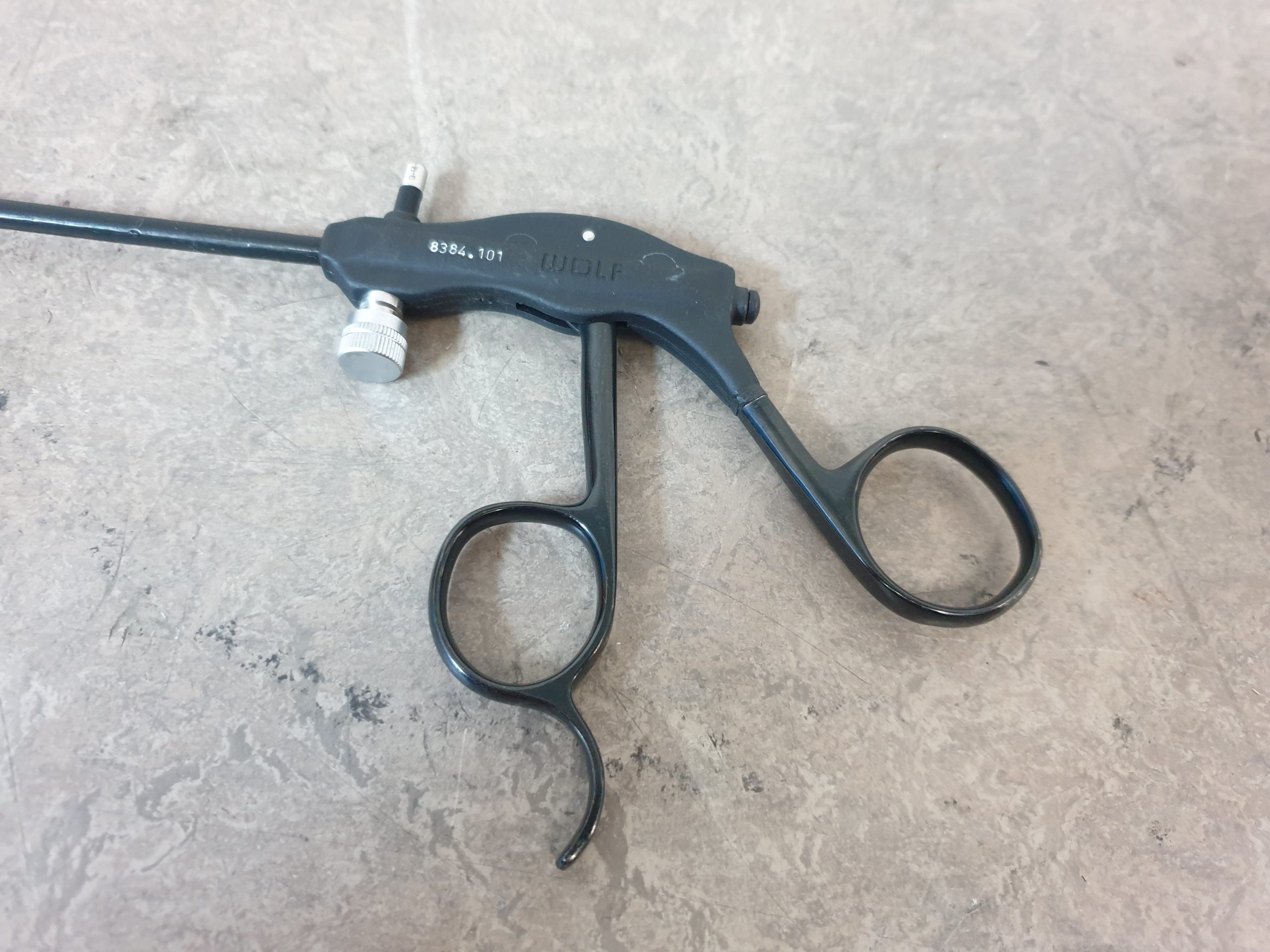 Richard Wolf 8384.101 Biopsy Forceps, Double Spoon Jaws, 5mm, 450mm WL