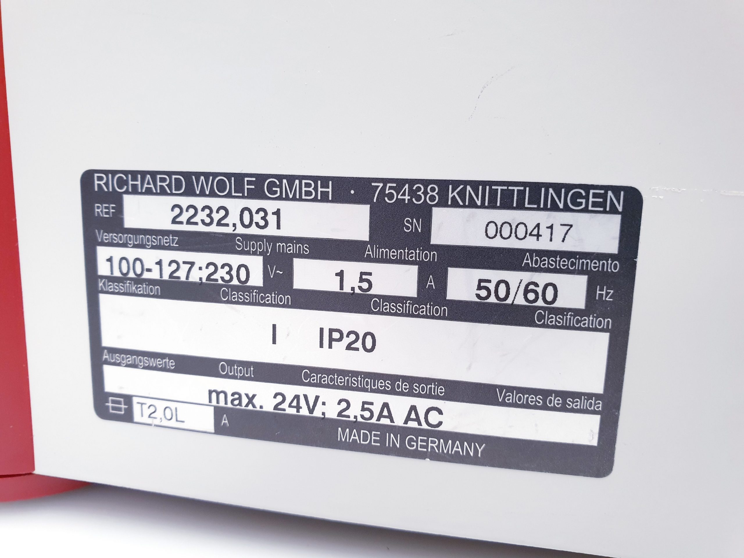 Richard Wolf 2232 Laparo CO2 Pneu Insufflator