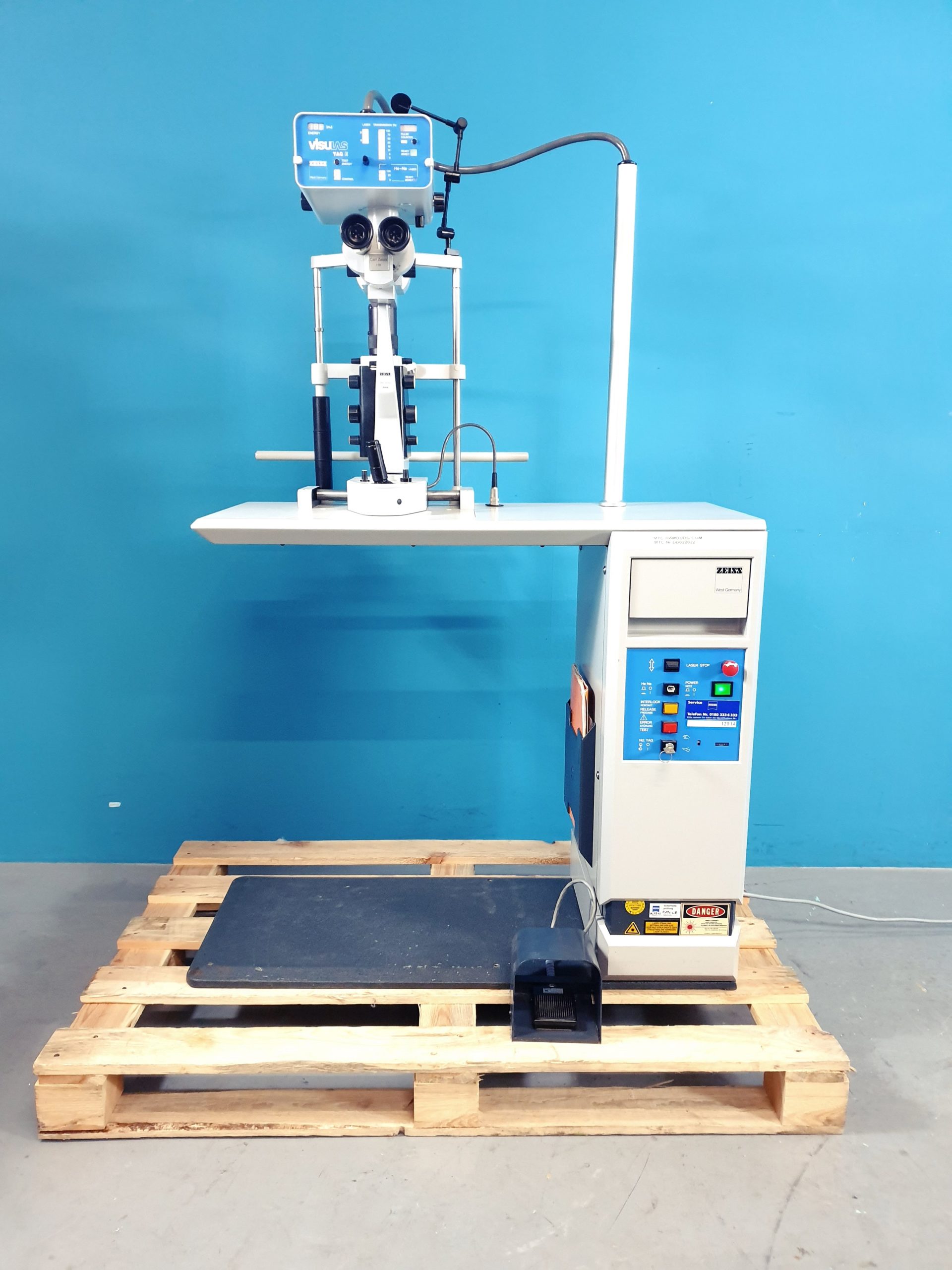 Carl Zeiss Laser VisuLas YAG- E + F125 Spaltlampe
