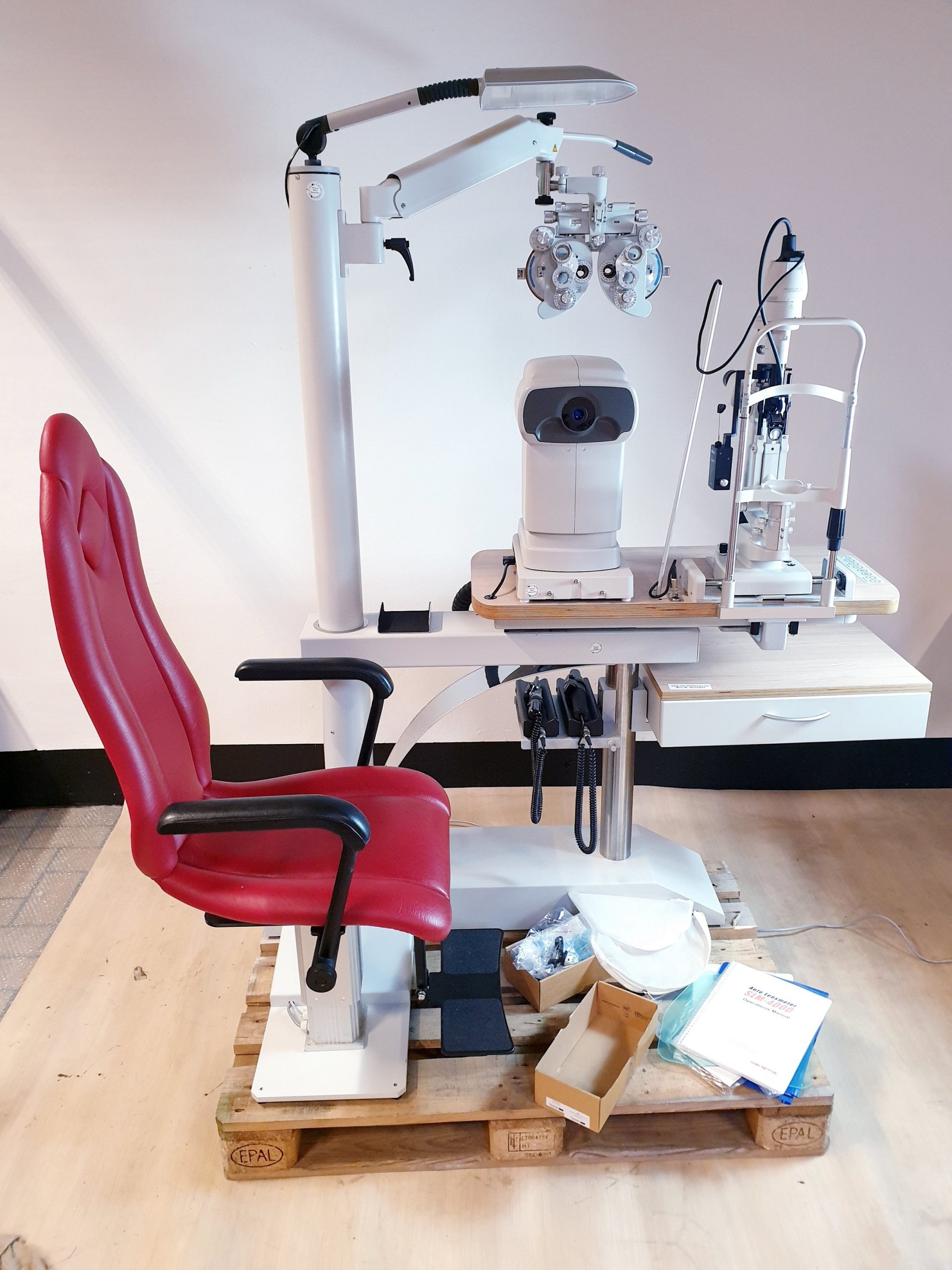 Wagner Guder MOTIVA Ophtalmologische Einheit Yeasn SLY-100 Phoropter Vision Tester, Nippon Bon Accuref 8001, AT900, TOPCON SL-D7, … DOM 2013
