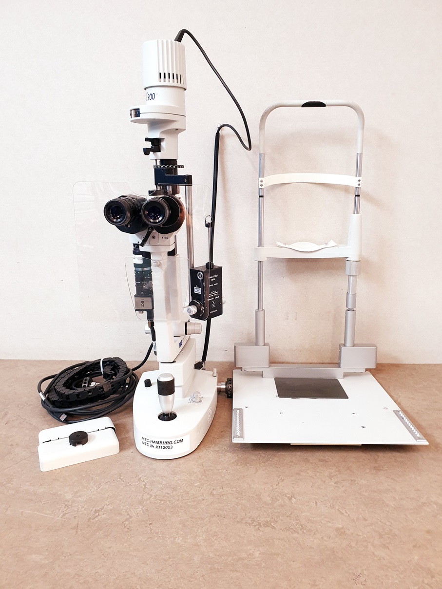HAAG-STREIT BC 900 – BC900 Spalt Lampe + FL-CC2514-2M Ricoh +Tonometer