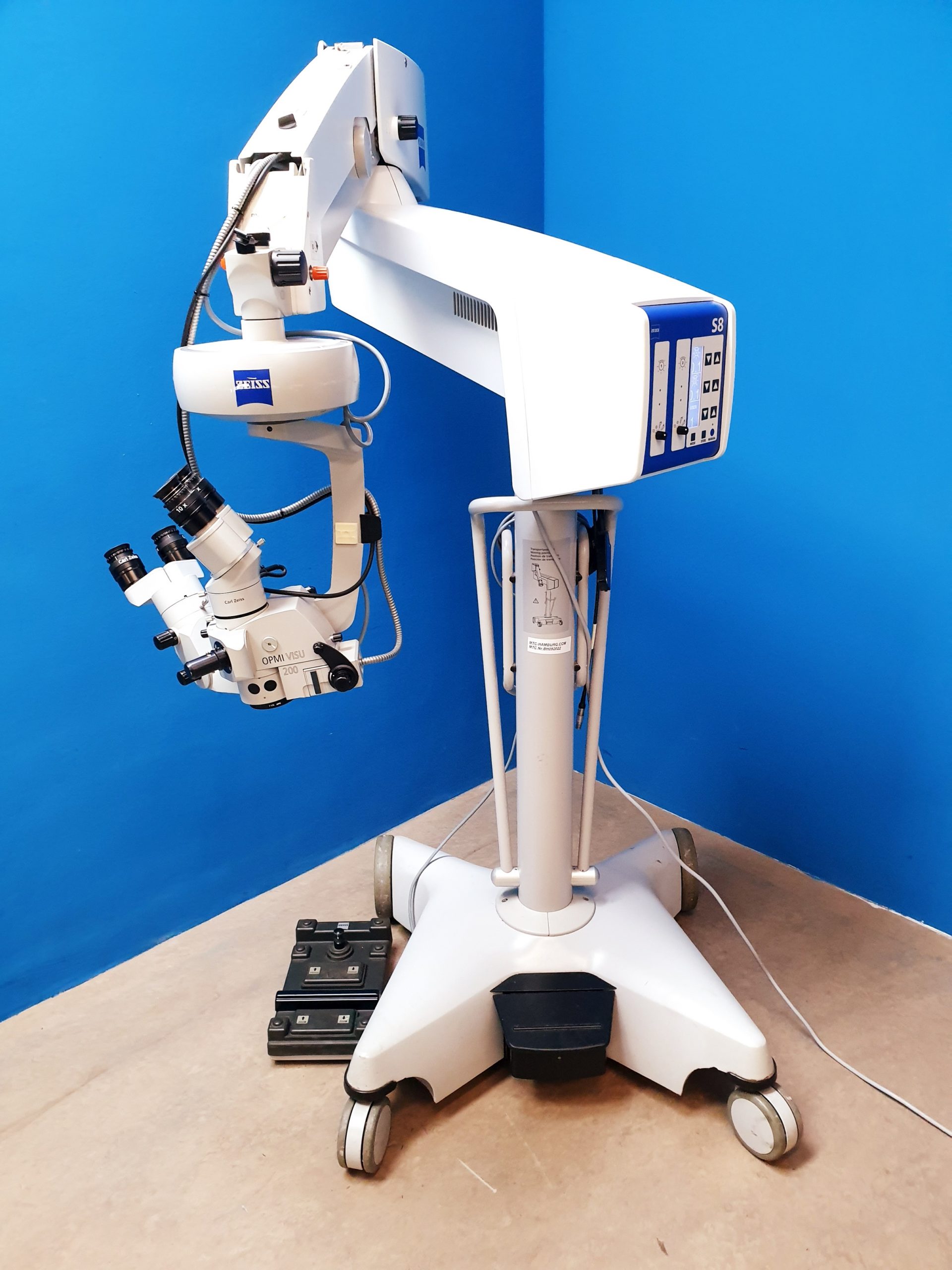 Carl Zeiss OPMI Visu 200 S8 Ophtalmology Surgical Microscope Ophtalmolgie