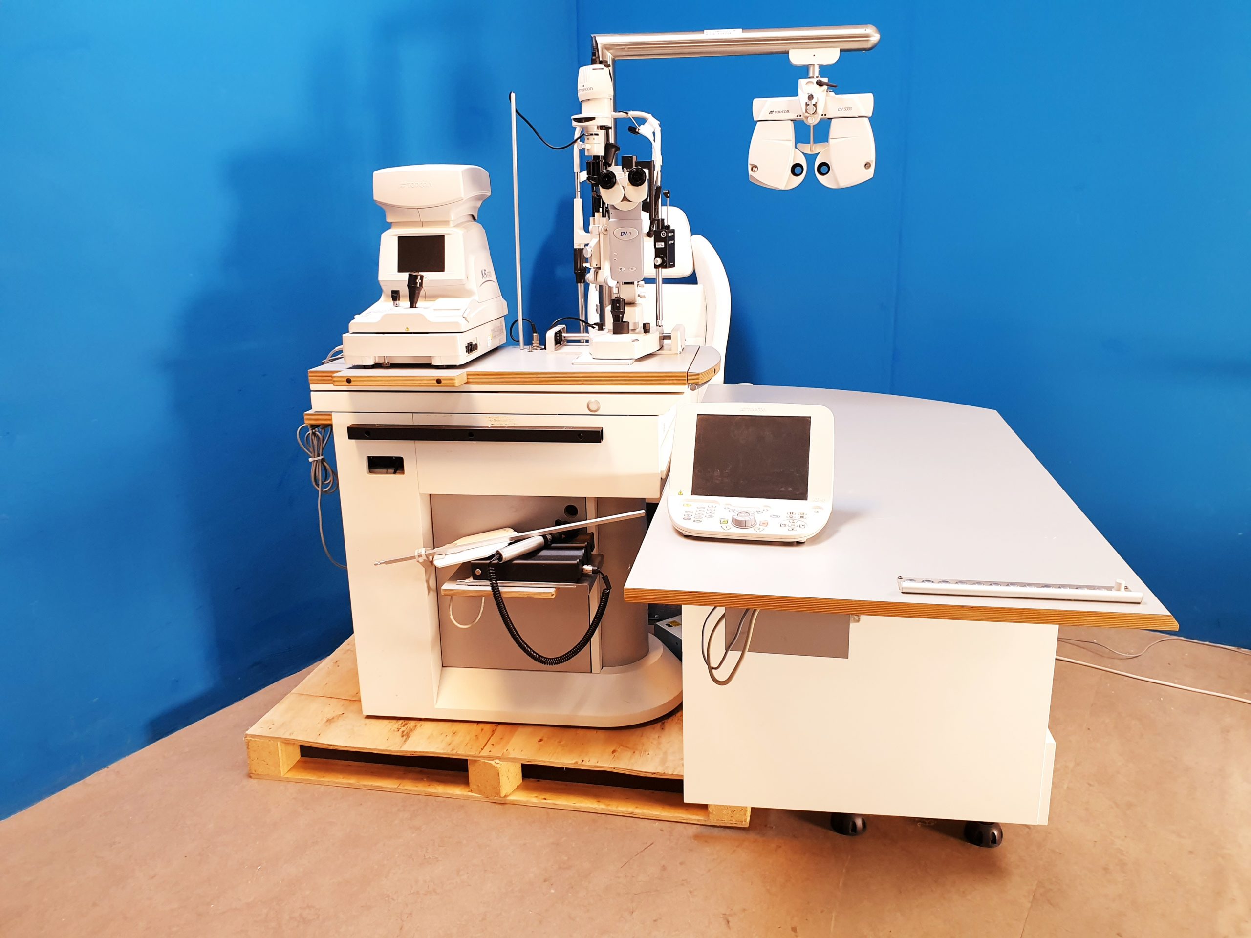 Topcon Ophtalmologische Einheit : SL-D7 + kr-8900 + CV-5000 + KB-50 + Haag Streit AT 900 + ….