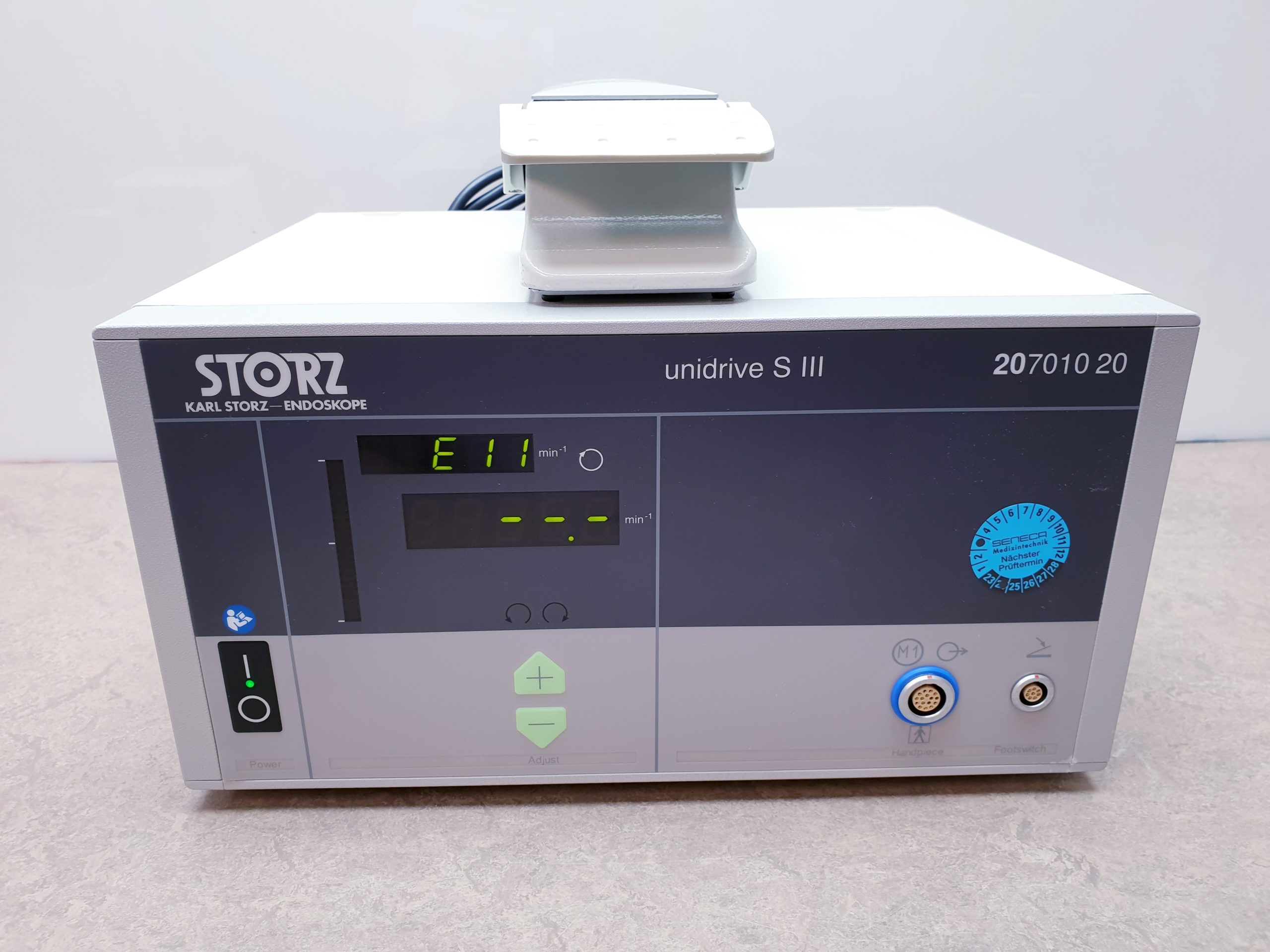 Karl Storz unidrive S III 207010 20 Arthroskopie Shaver mit 20016230 Fußschalter