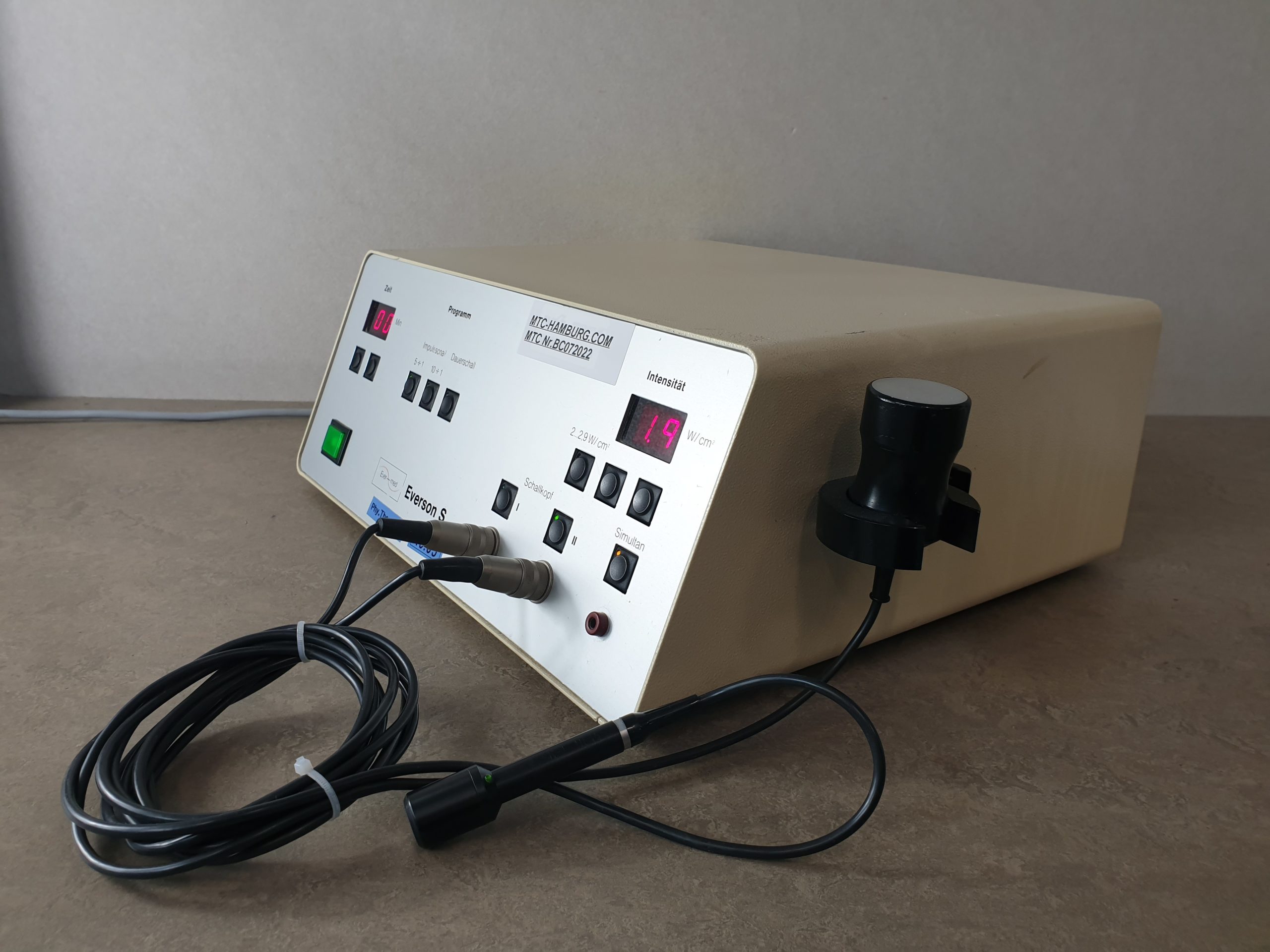 EVERMED Everson S Ultrasound Therapy Unit