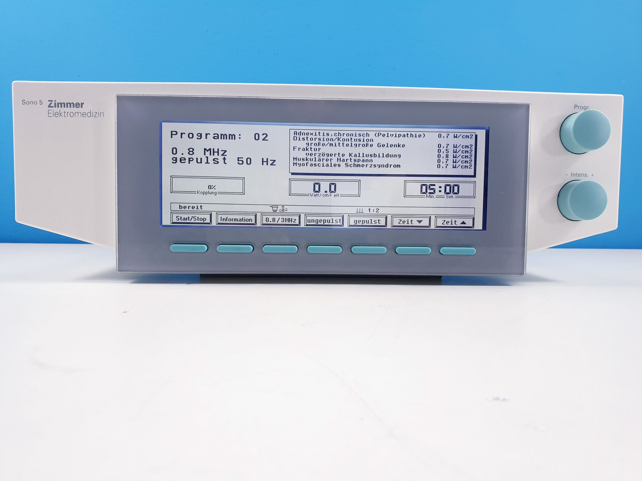 Zimmer Elektromedizin Sono 5 // SONO5 Ultraschalltherapiegerät