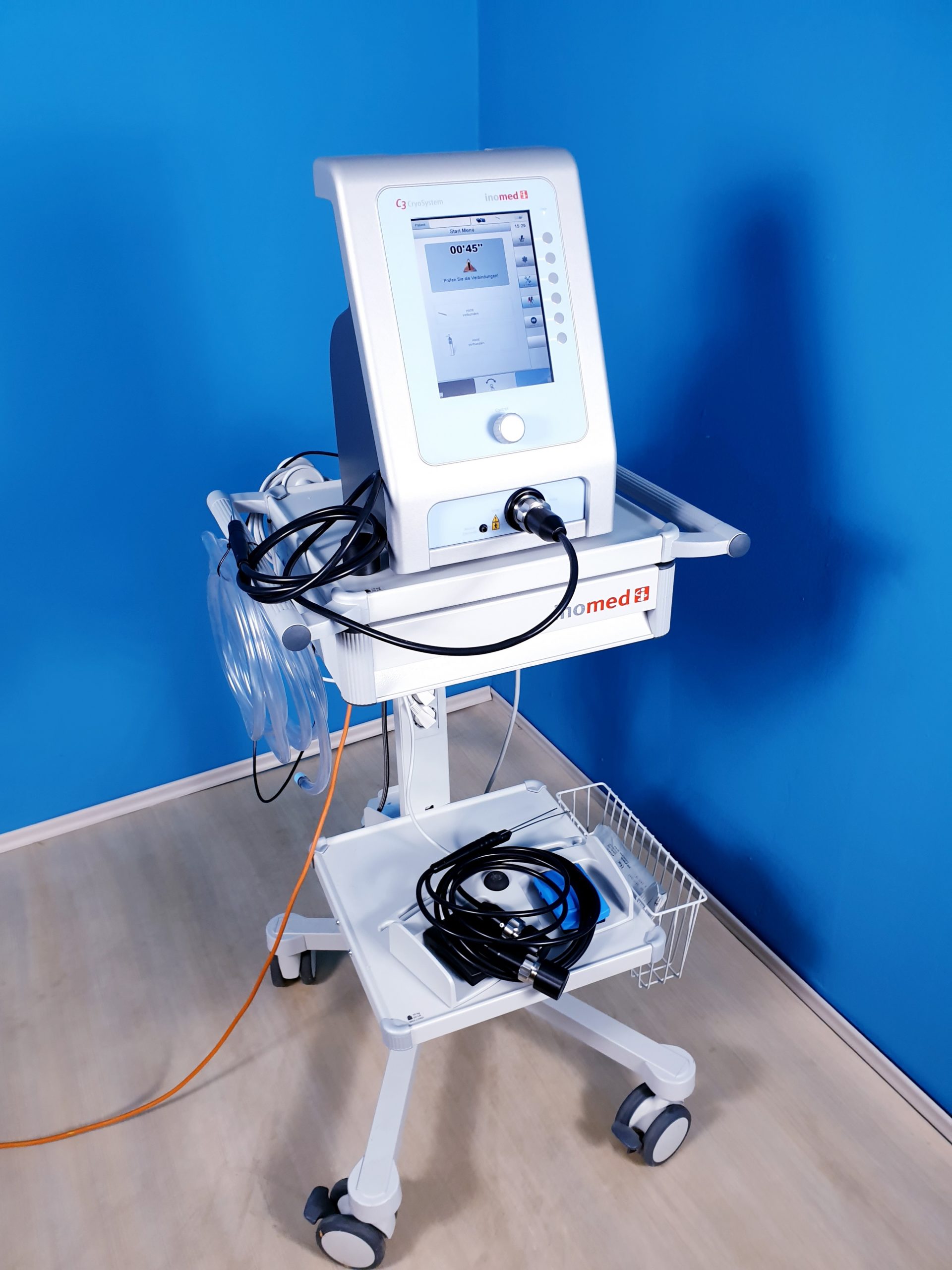 Inomed C3 CryoSystem Kryotherapie zur invasiven Schmerzlinderung mit Zubehör