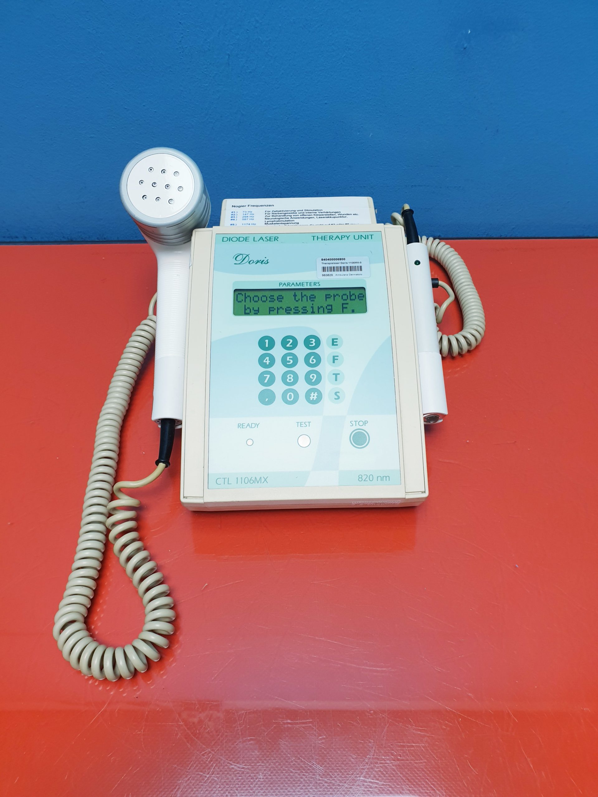 Dermatologie-Laser / Dioden / DORIS DUO – CTL 1106MX Therapy Laser