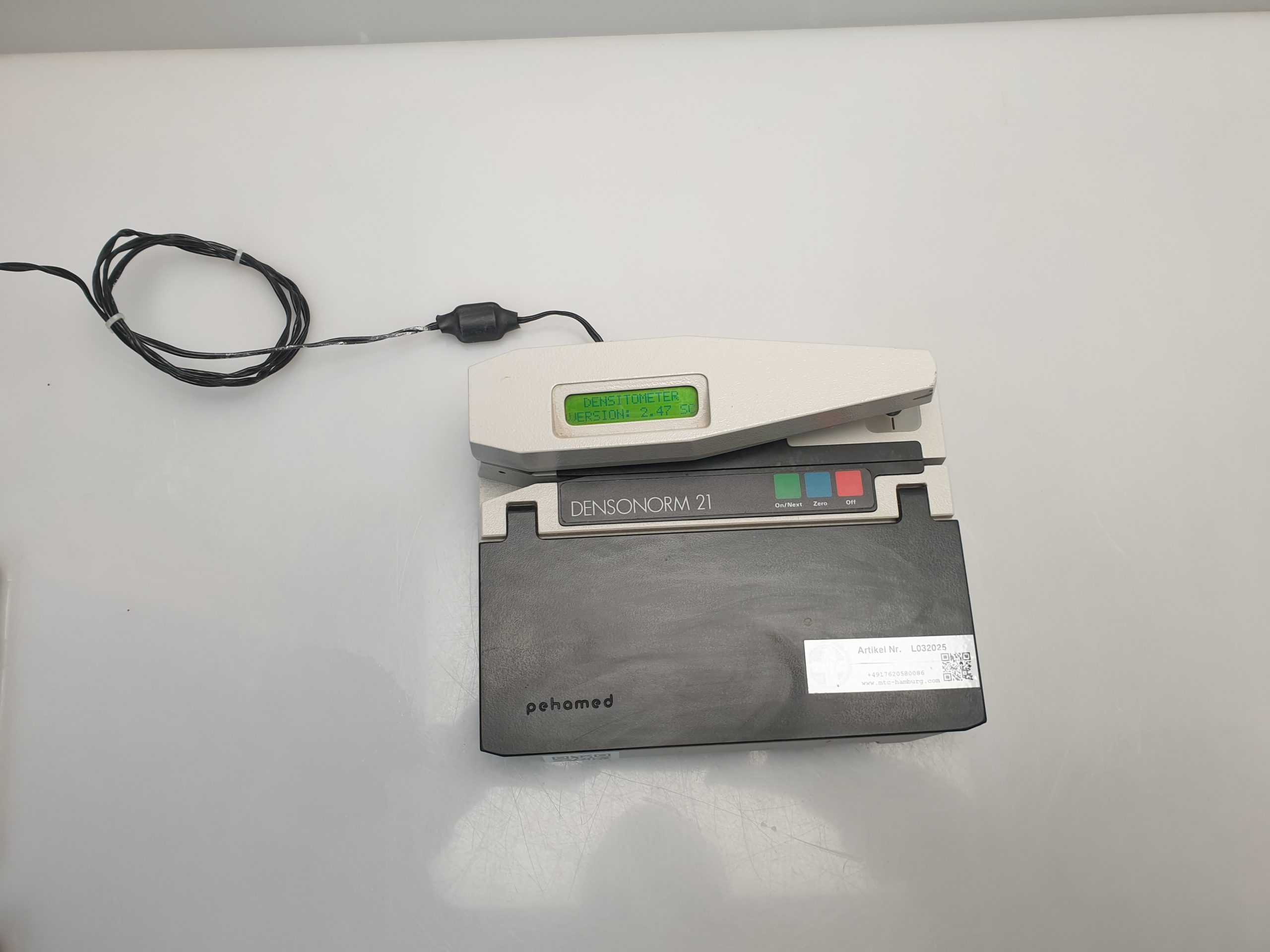 Pehamed Densitometer, Densonorm 21I 21 IE Version 2.47 SC