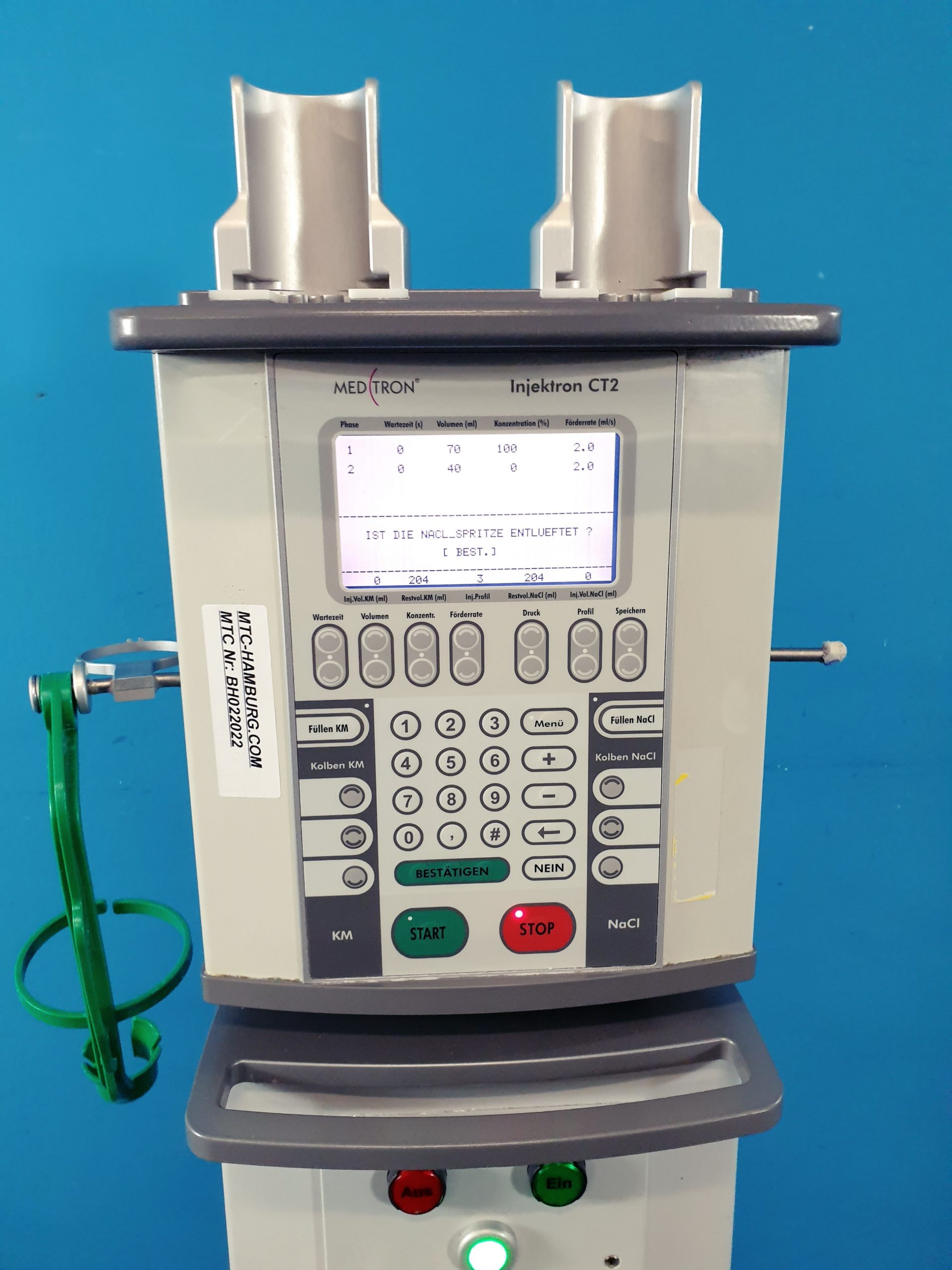 MEDTRON Injektron CT2 // CT 2 Injector // Doppelkolben-Injektor