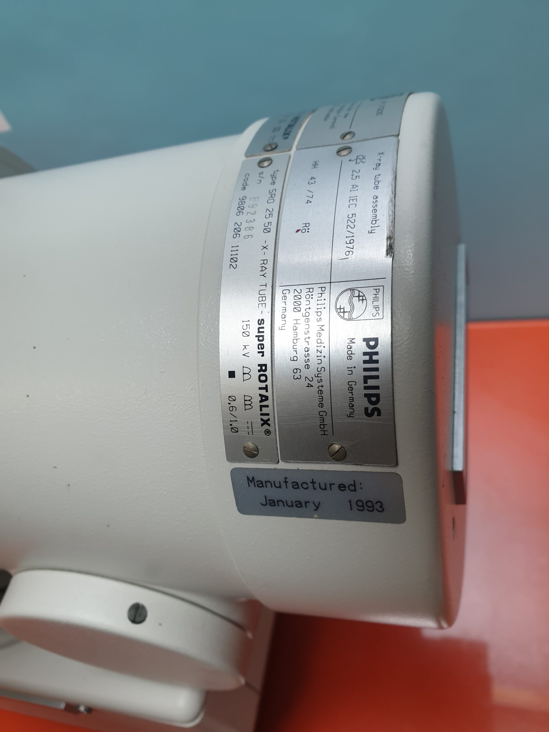 Philips Tube Model 9806 206 11102 150KV