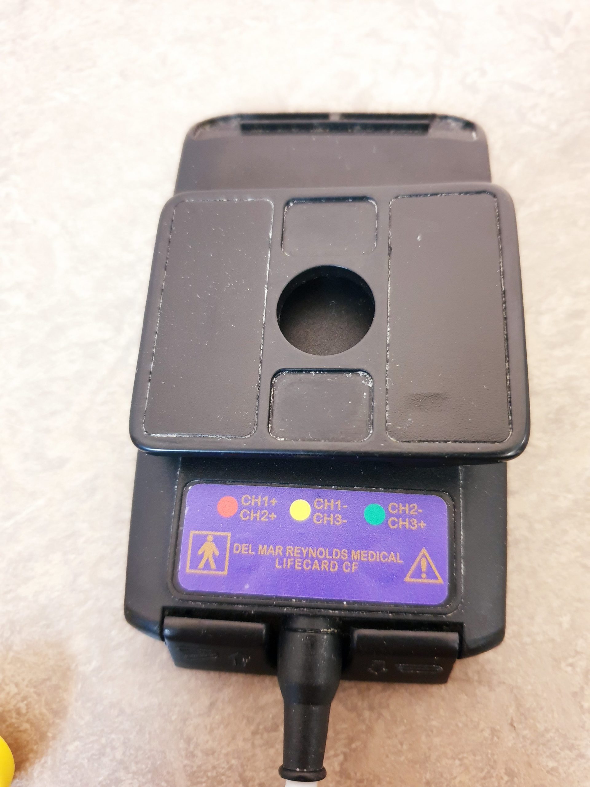 3-adr. LZ-EKG-Komplettkabel mit Druckknopf für Reynolds Lifecard CF