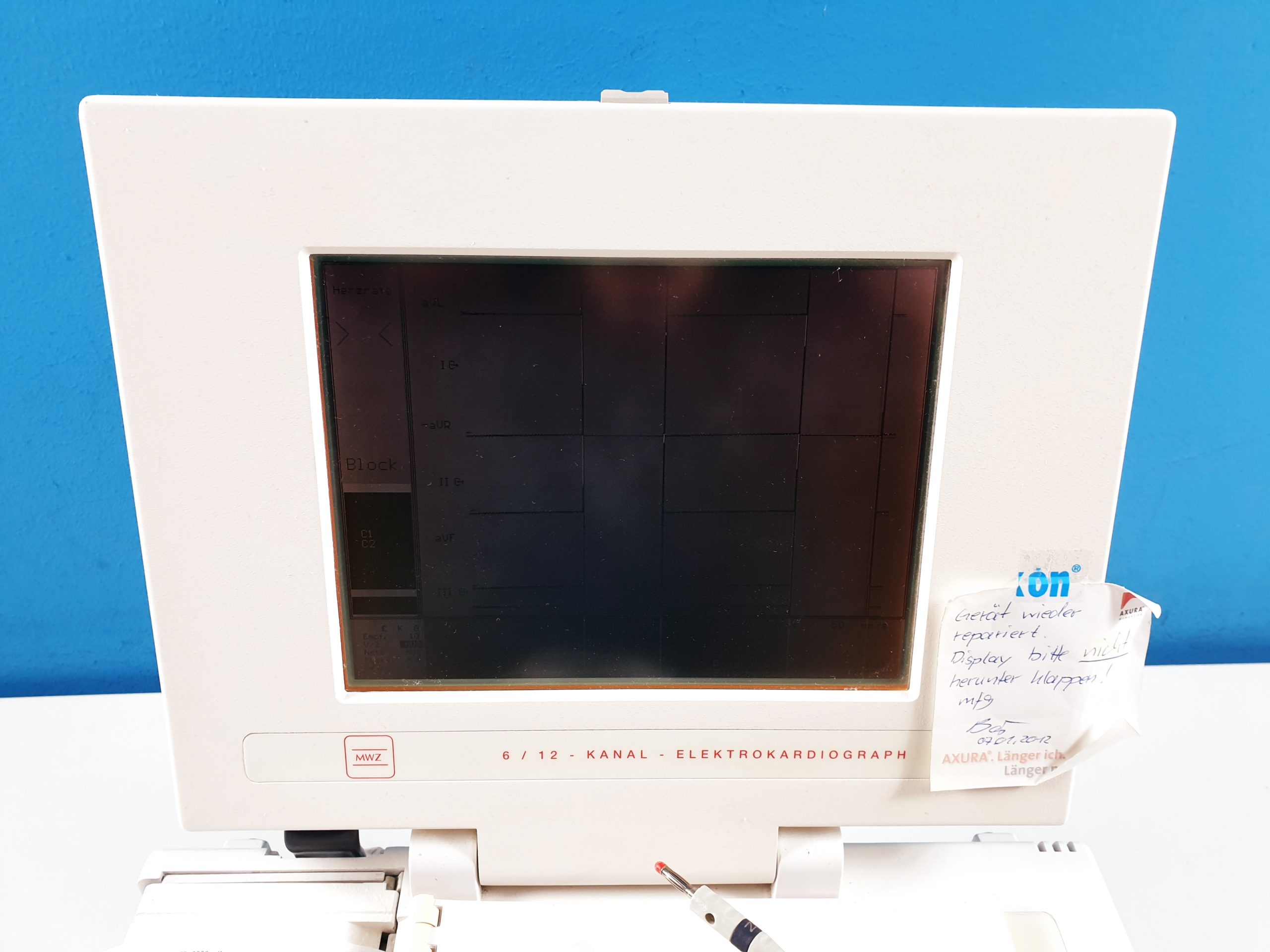 Hörmann Bioset 8000 12 Kanal EKG Gerät — 3 6 12 Kanal