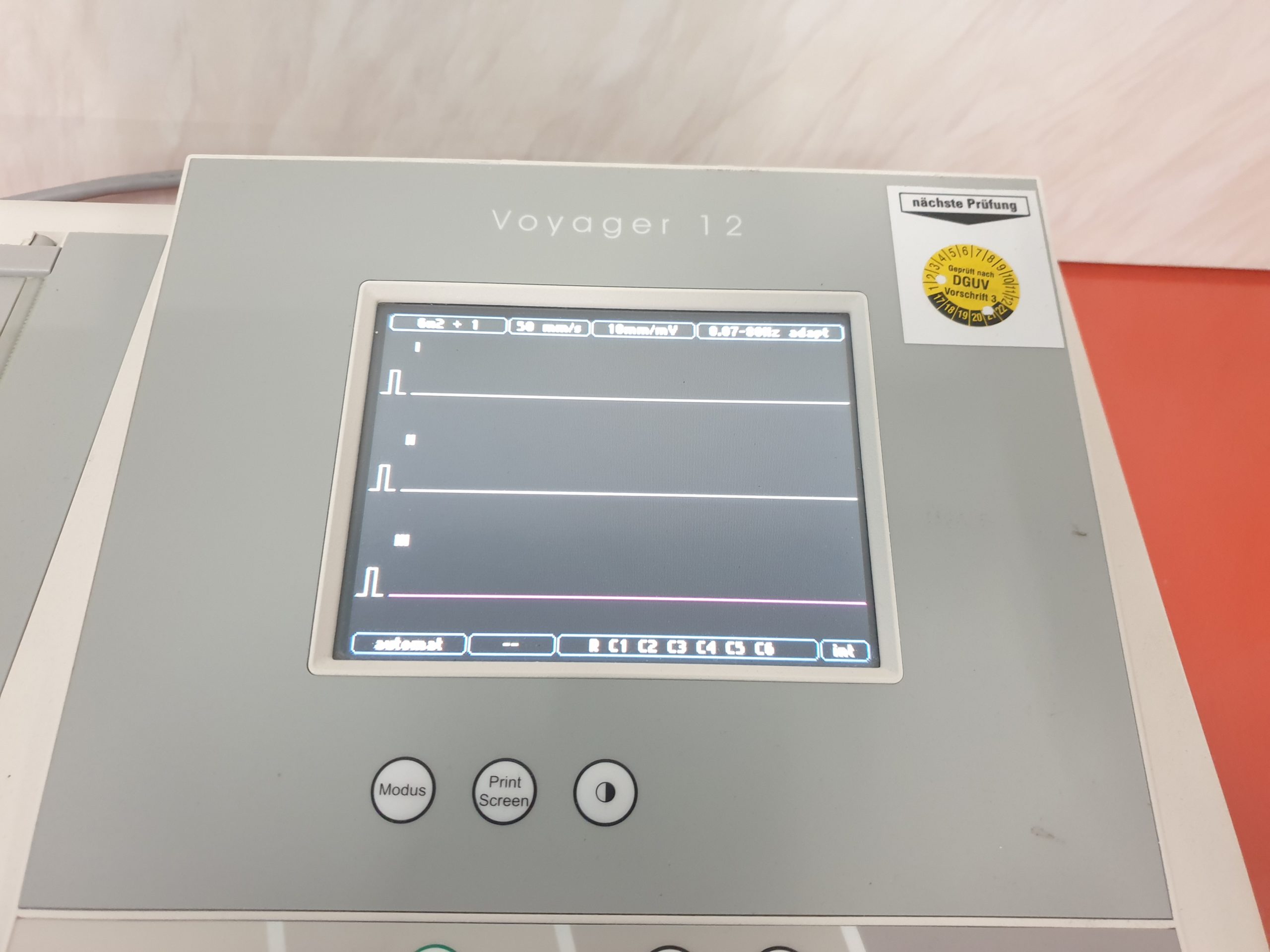 Spacelabs Voyager 12 EKG V12 mit Ableitungskabel
