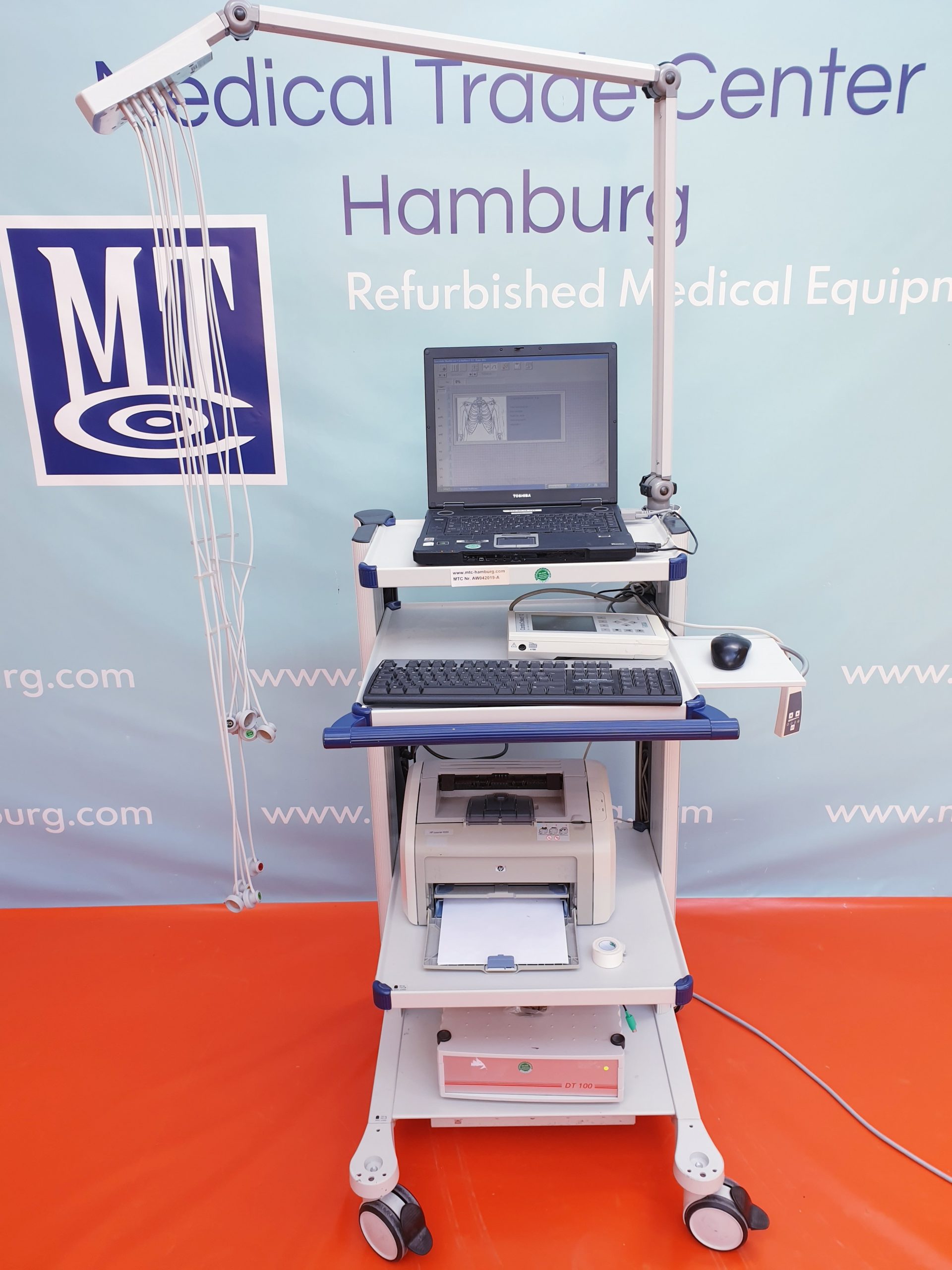 spacelabs cardionavigator EKG MIT DT 100 SAUGANLAGE + CARDIOCOLLECT 12 EKG GERÄT